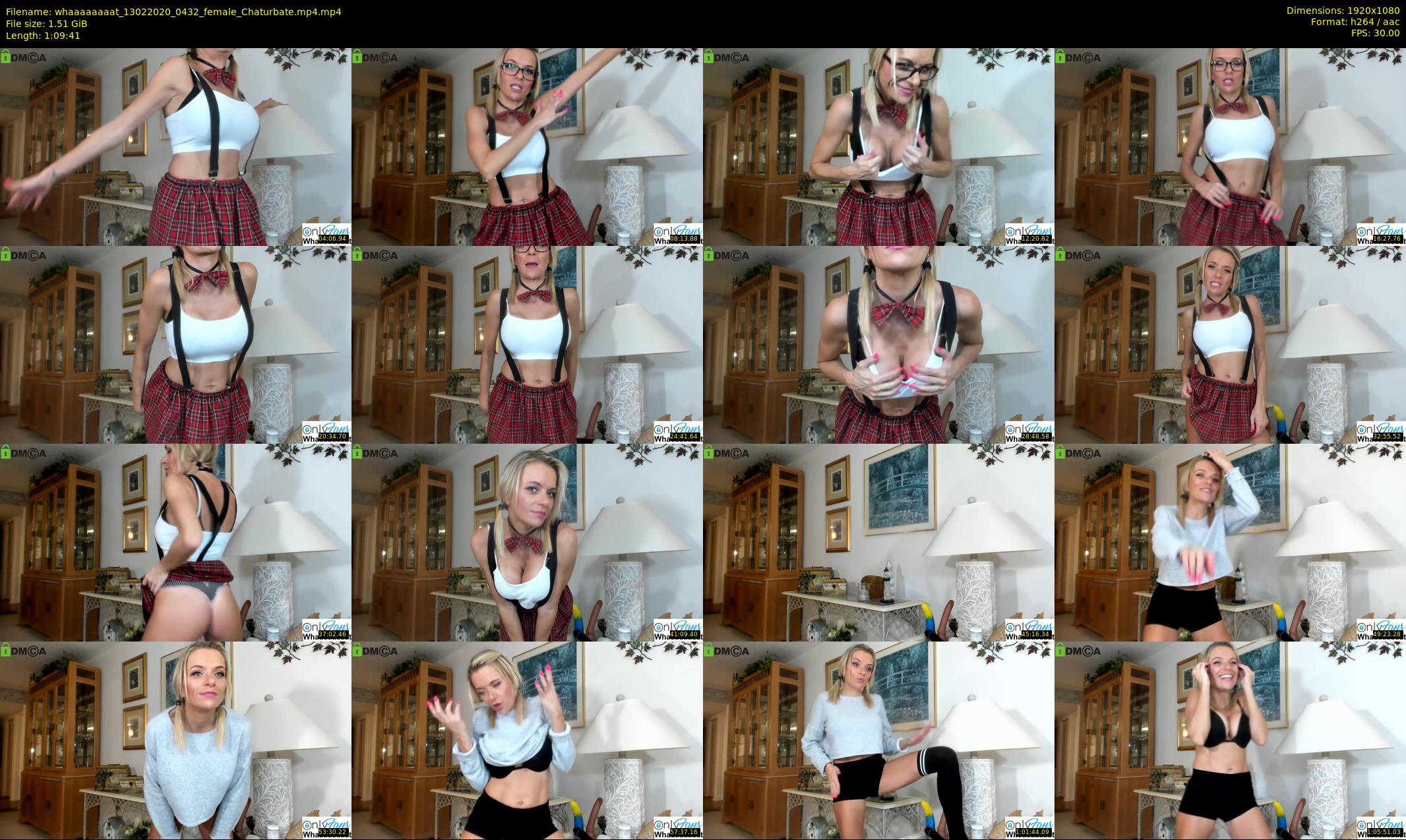whaaaaaaaat — 70 minute Chaturbate couple cam show recording, 1080p, Feb 13, 2020