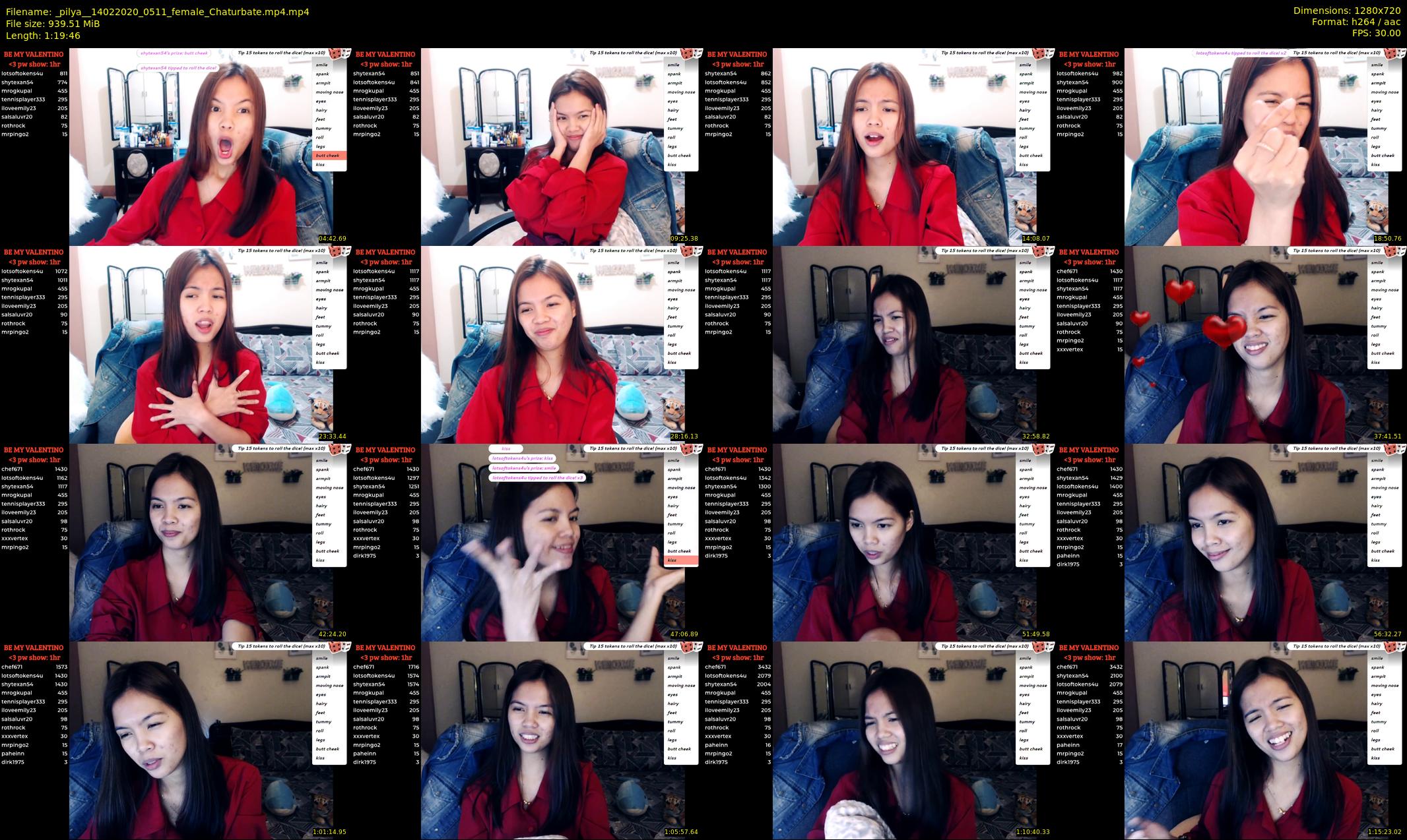 _pilya_ — 80 minute Chaturbate female cam show recording, 720p, Feb 14, 2020