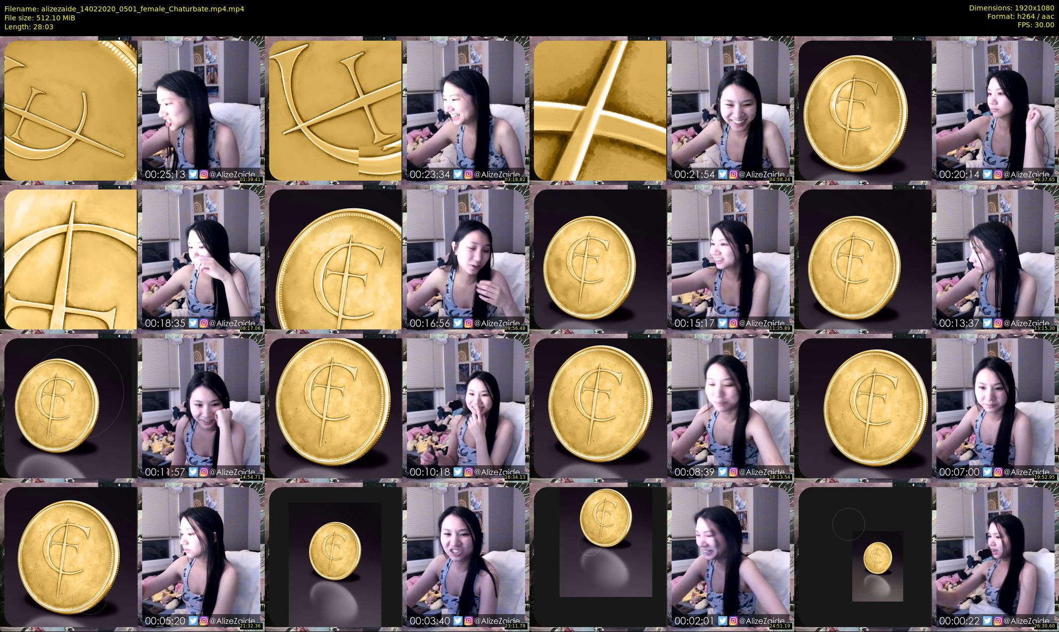 alizezaide — 29 minute Chaturbate female cam show recording, 1080p, Feb 14, 2020