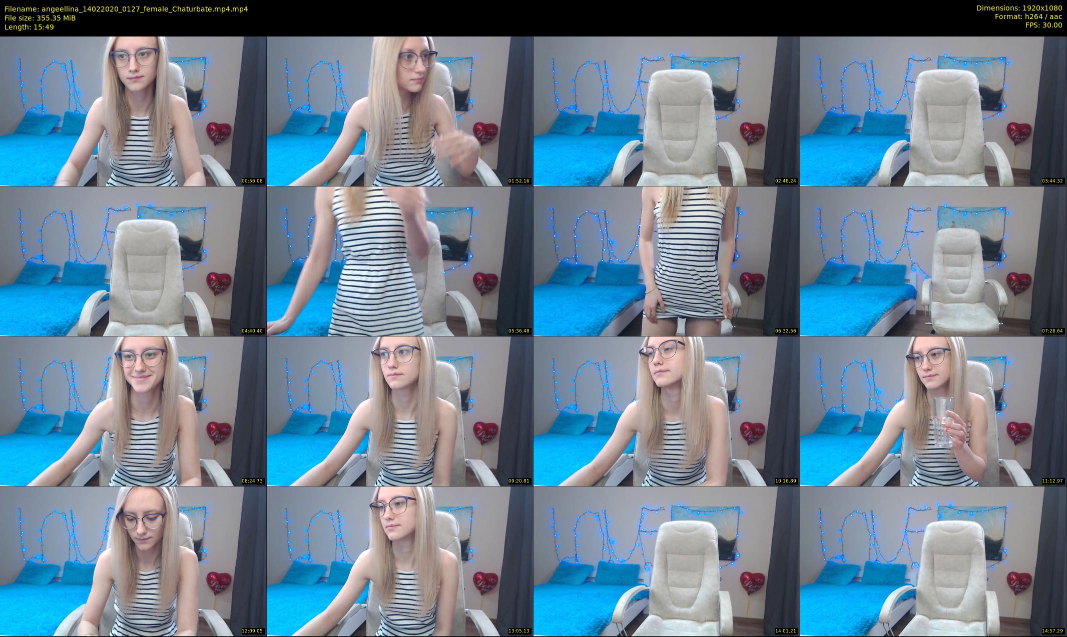 angeellina — 16 minute Chaturbate female cam show recording, 1080p, Feb 14, 2020