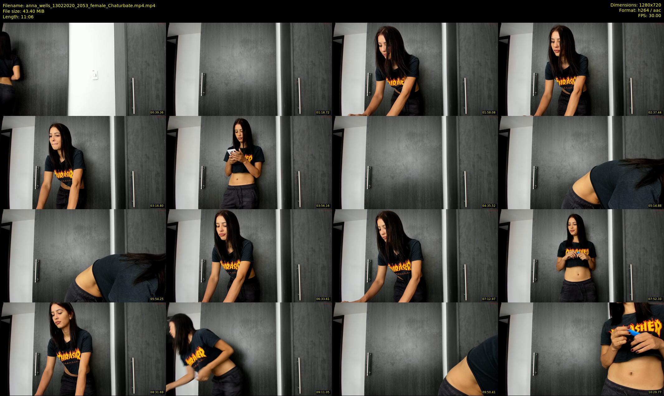 anna_wells — 12 minute Chaturbate female cam show recording, 720p, Feb 13, 2020