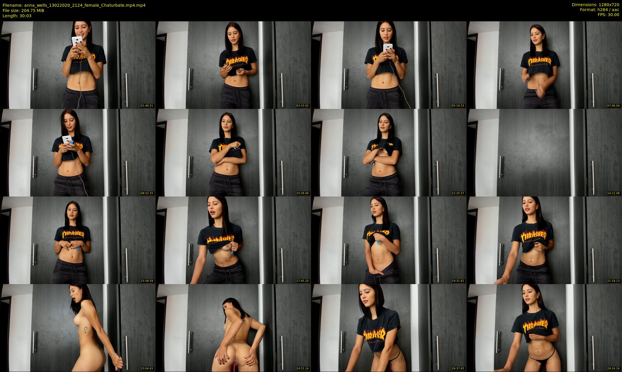 anna_wells — 31 minute Chaturbate female cam show recording, 720p, Feb 13, 2020