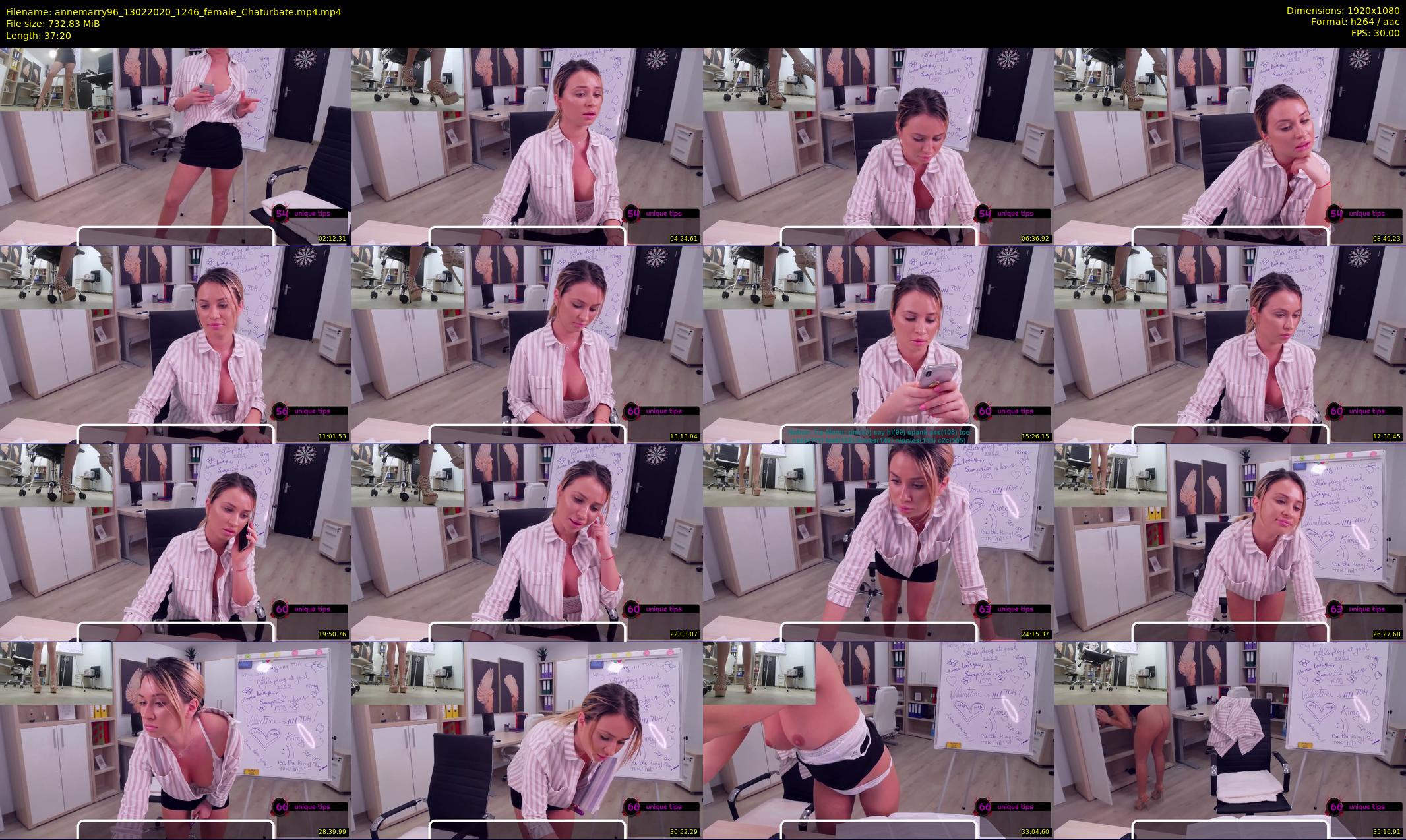annemarry96 — 38 minute Chaturbate female cam show recording, 1080p, Feb 13, 2020