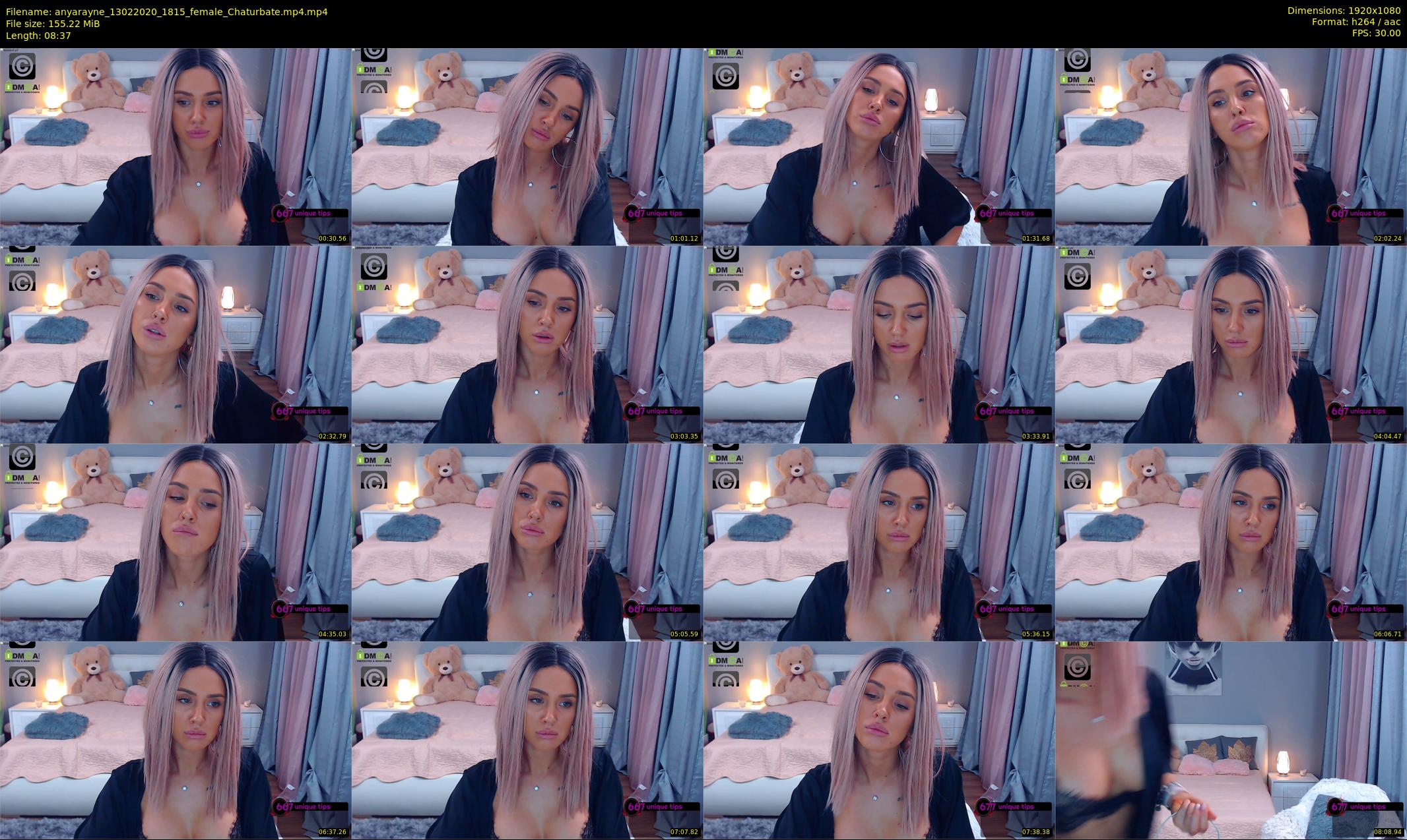 anyarayne — 9 minute Chaturbate female cam show recording, 1080p, Feb 13, 2020