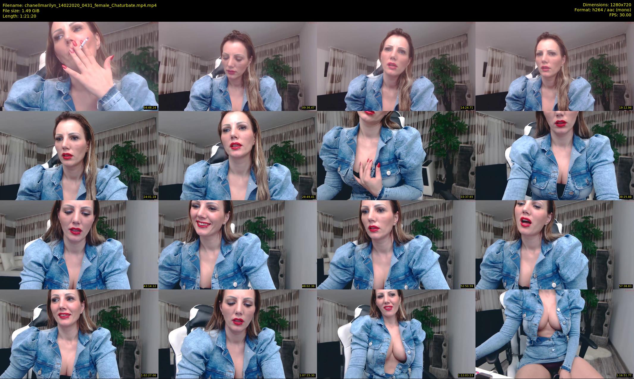 chanellmarilyn — 82 minute Chaturbate female cam show recording, 720p, Feb 14, 2020