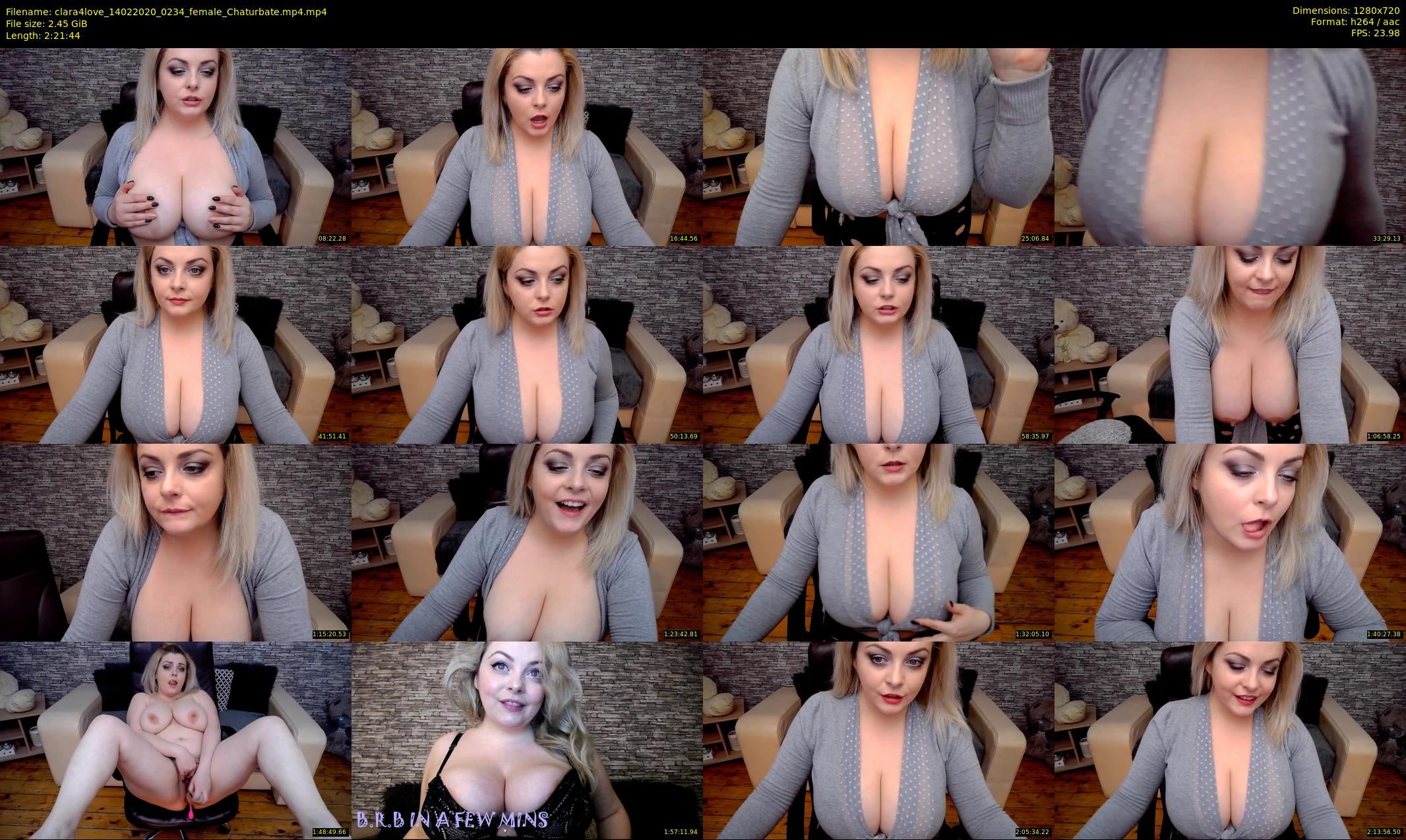 clara4love — 142 minute Chaturbate female cam show recording, 720p, Feb 14, 2020