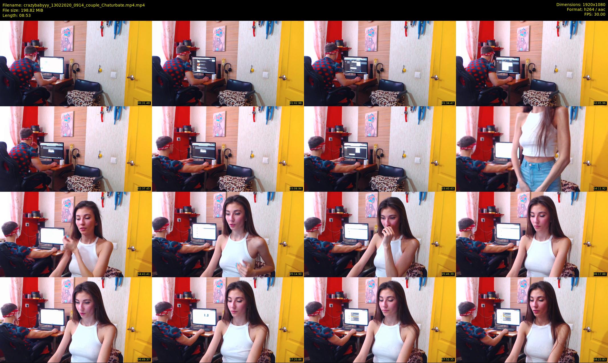 crazybabyyy — 9 minute Chaturbate couple cam show recording, 1080p, Feb 13, 2020