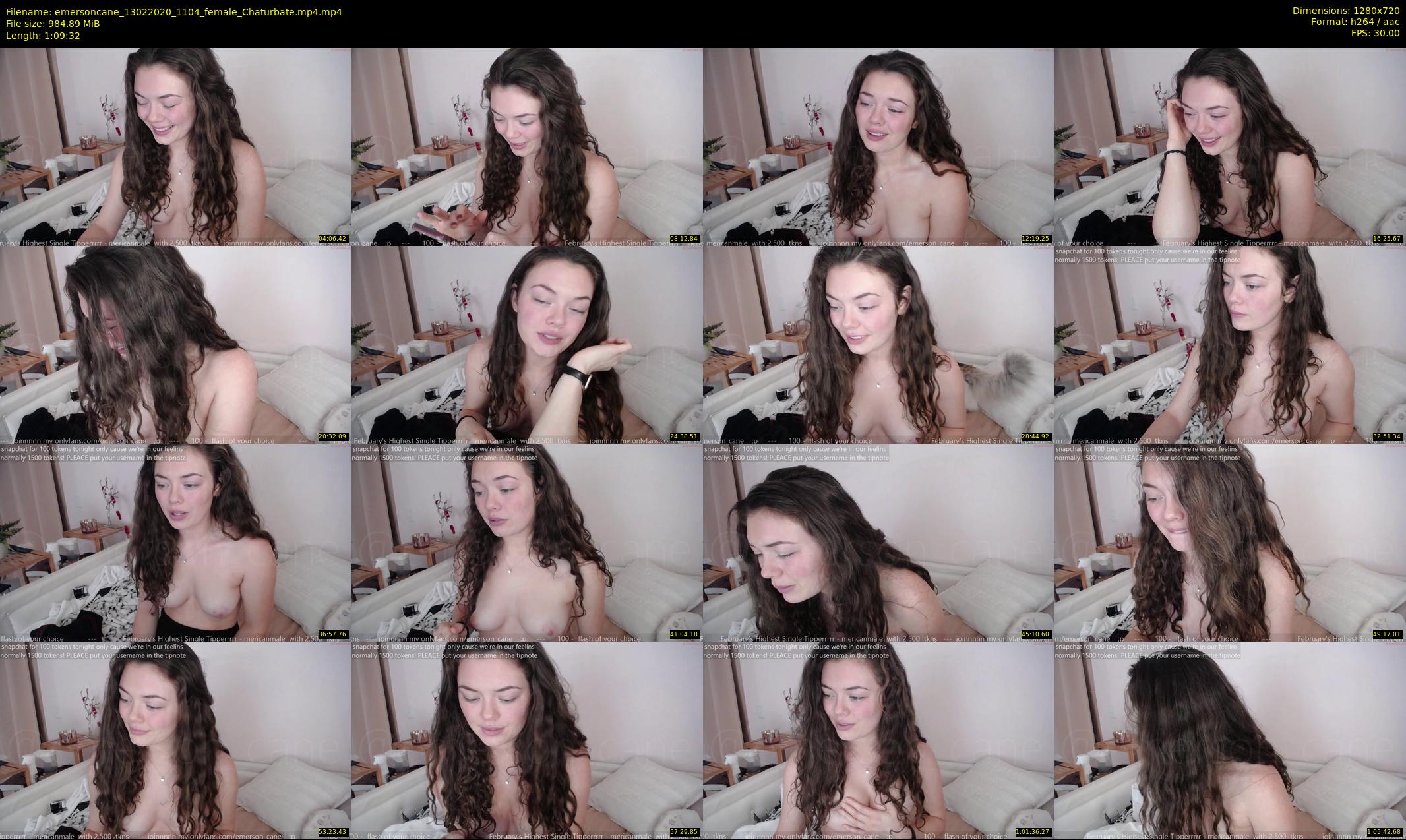 emersoncane — 70 minute Chaturbate female cam show recording, 720p, Feb 13, 2020