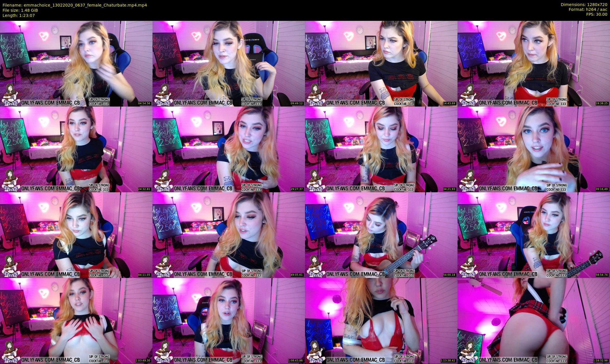 emmachoice — 84 minute Chaturbate female cam show recording, 720p, Feb 13, 2020