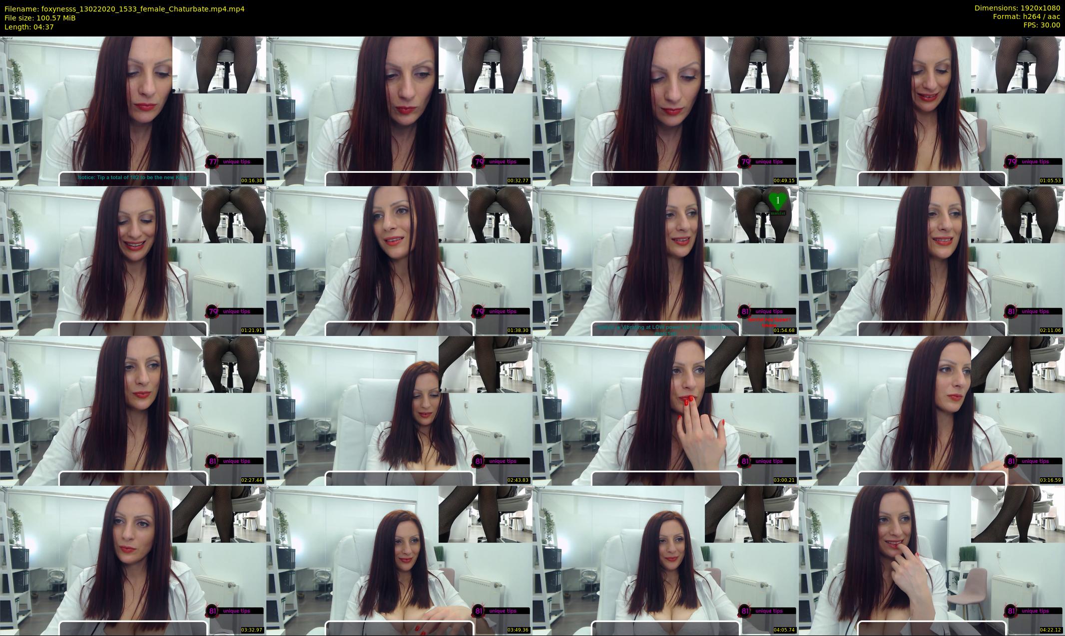 foxynesss — 5 minute Chaturbate female cam show recording, 1080p, Feb 13, 2020