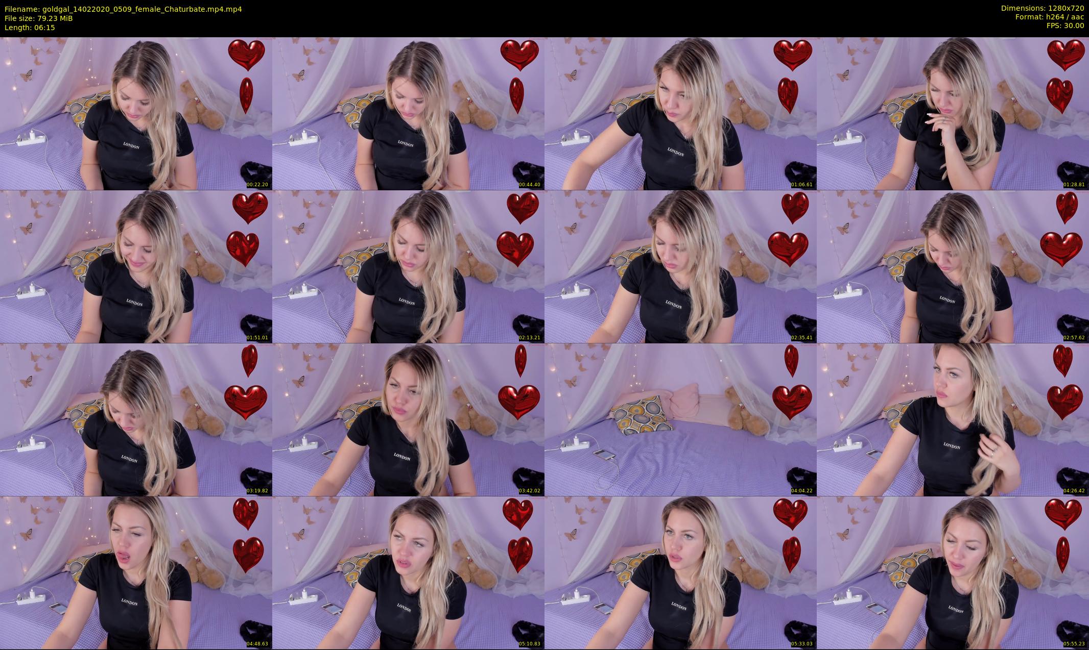 goldgal — 7 minute Chaturbate female cam show recording, 720p, Feb 14, 2020