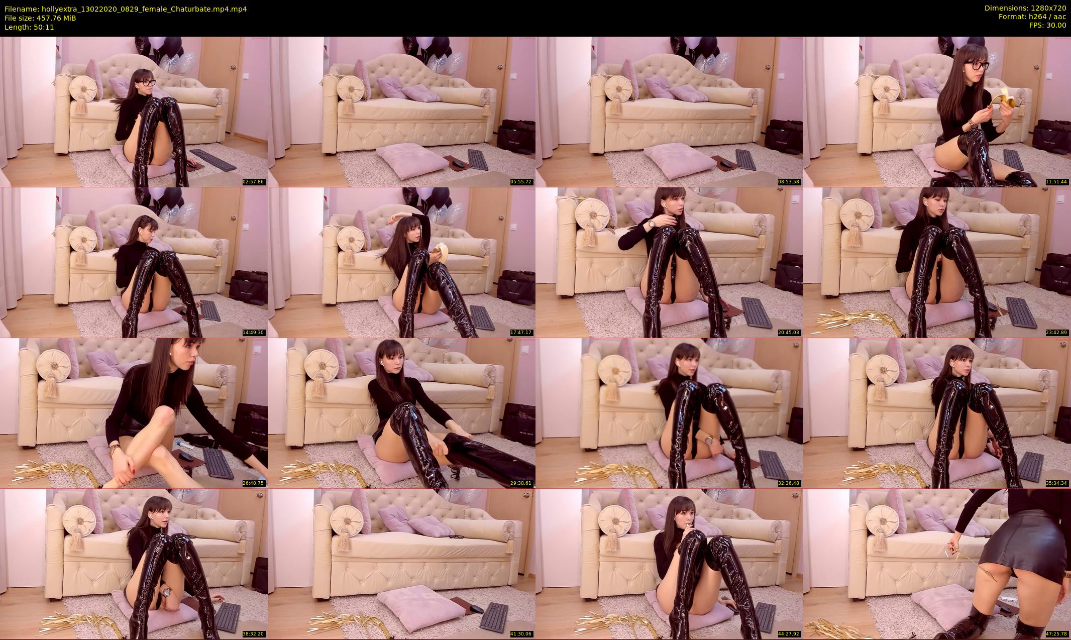 hollyextra — 51 minute Chaturbate female cam show recording, 720p, Feb 13, 2020