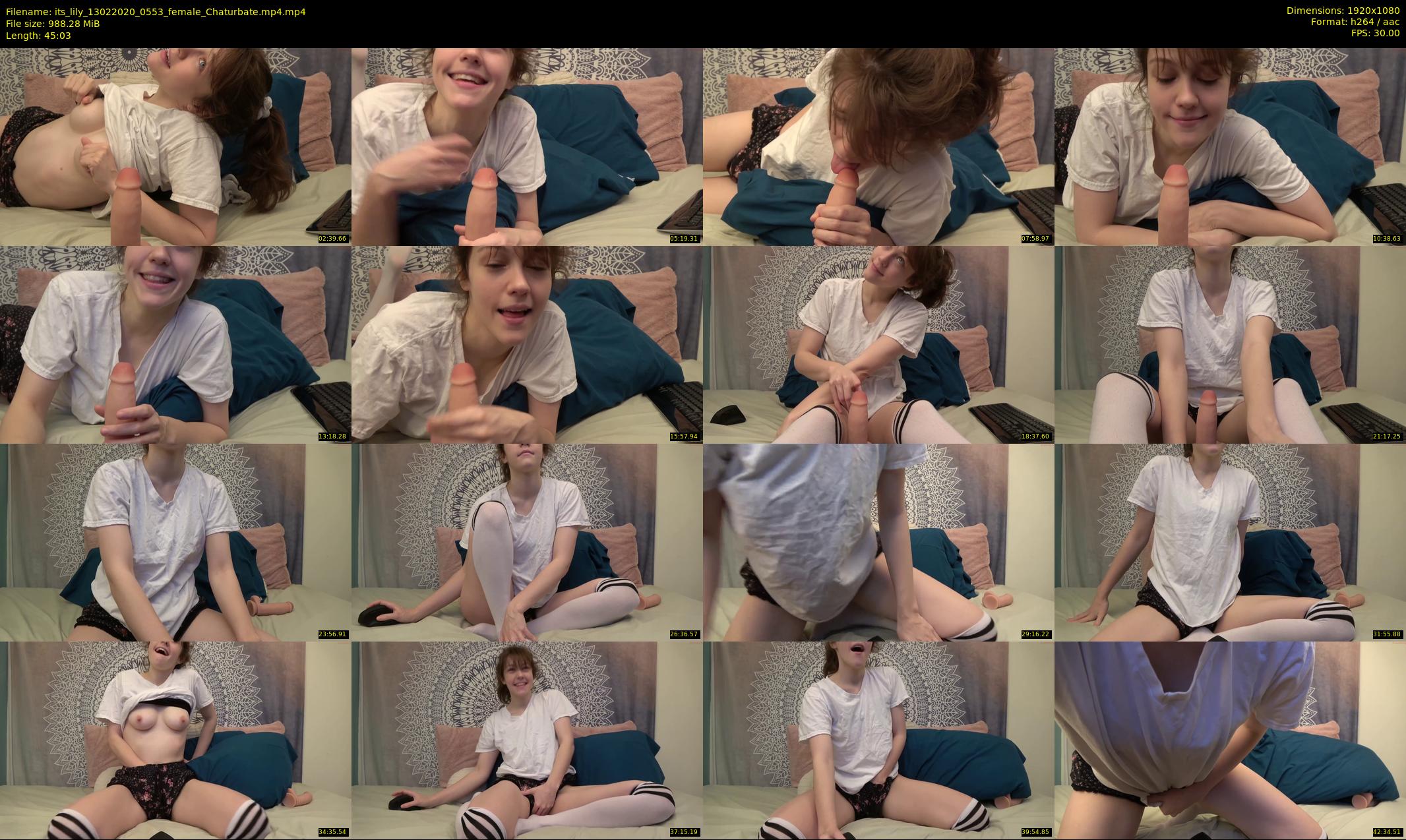 its_lily — 46 minute Chaturbate female cam show recording, 1080p, Feb 13, 2020