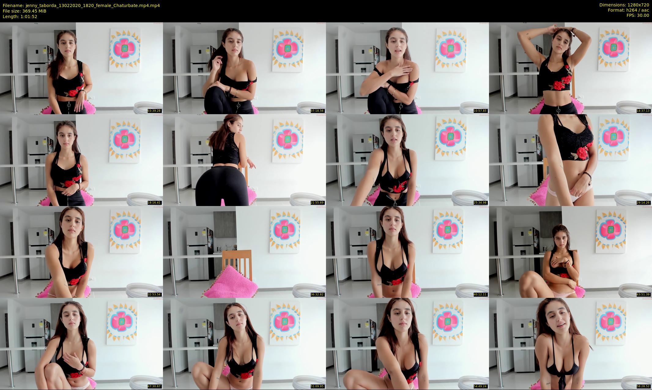 jenny_taborda — 62 minute Chaturbate female cam show recording, 720p, Feb 13, 2020
