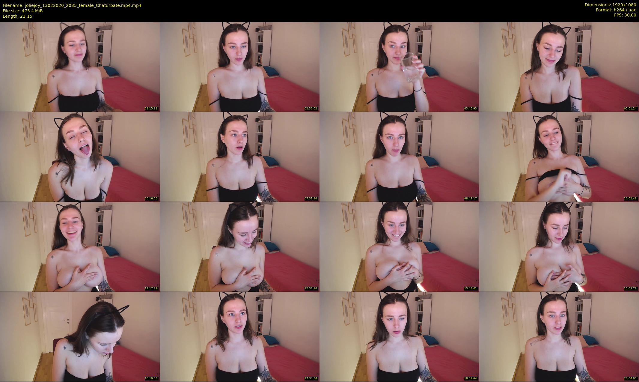 joliejoy — 22 minute Chaturbate female cam show recording, 1080p, Feb 13, 2020