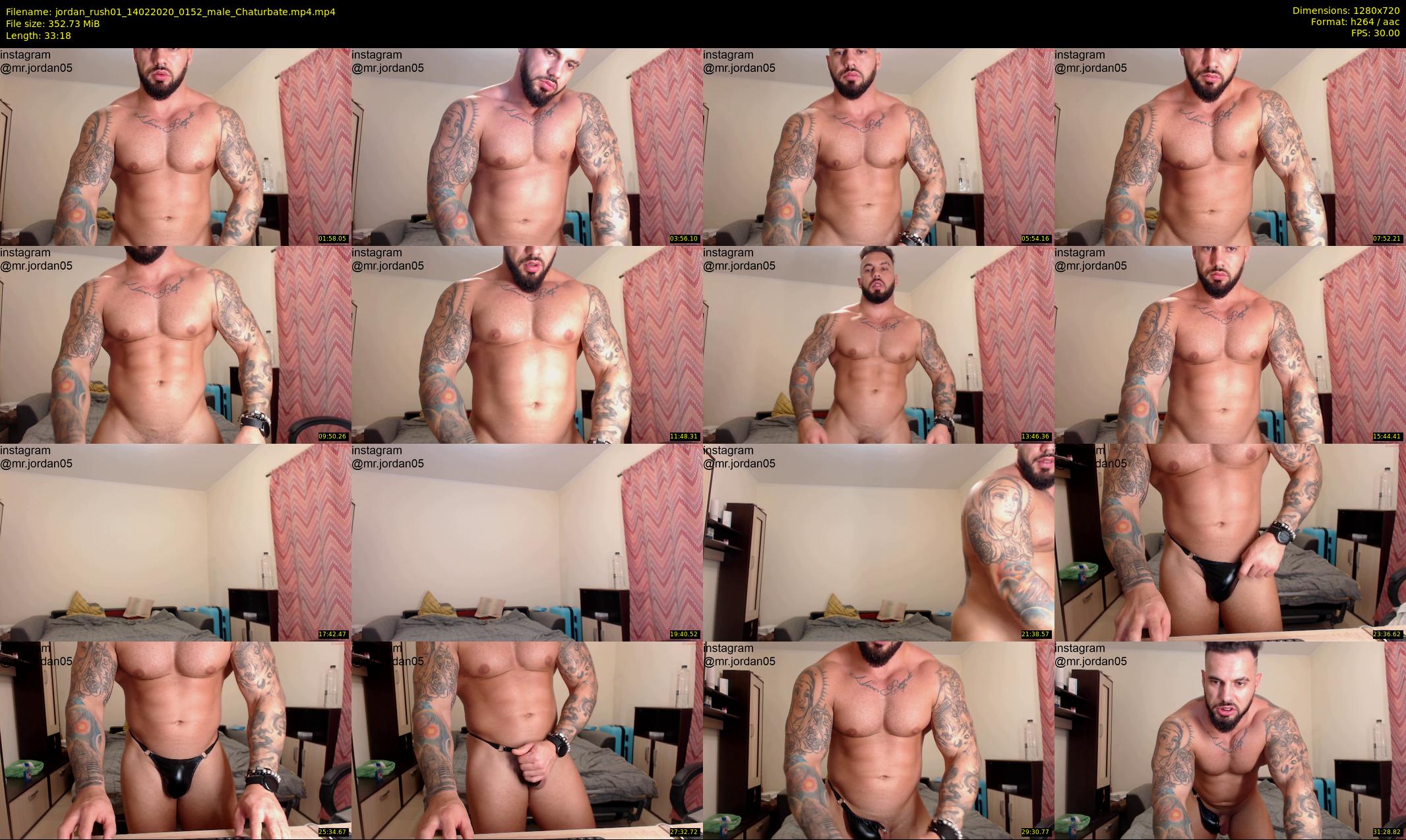 jordan_rush01 — 34 minute Chaturbate male cam show recording, 720p, Feb 14, 2020