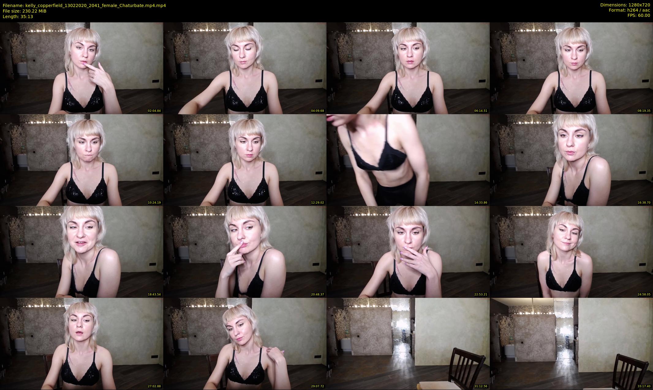 kelly_copperfield — 36 minute Chaturbate female cam show recording, 720p, Feb 13, 2020