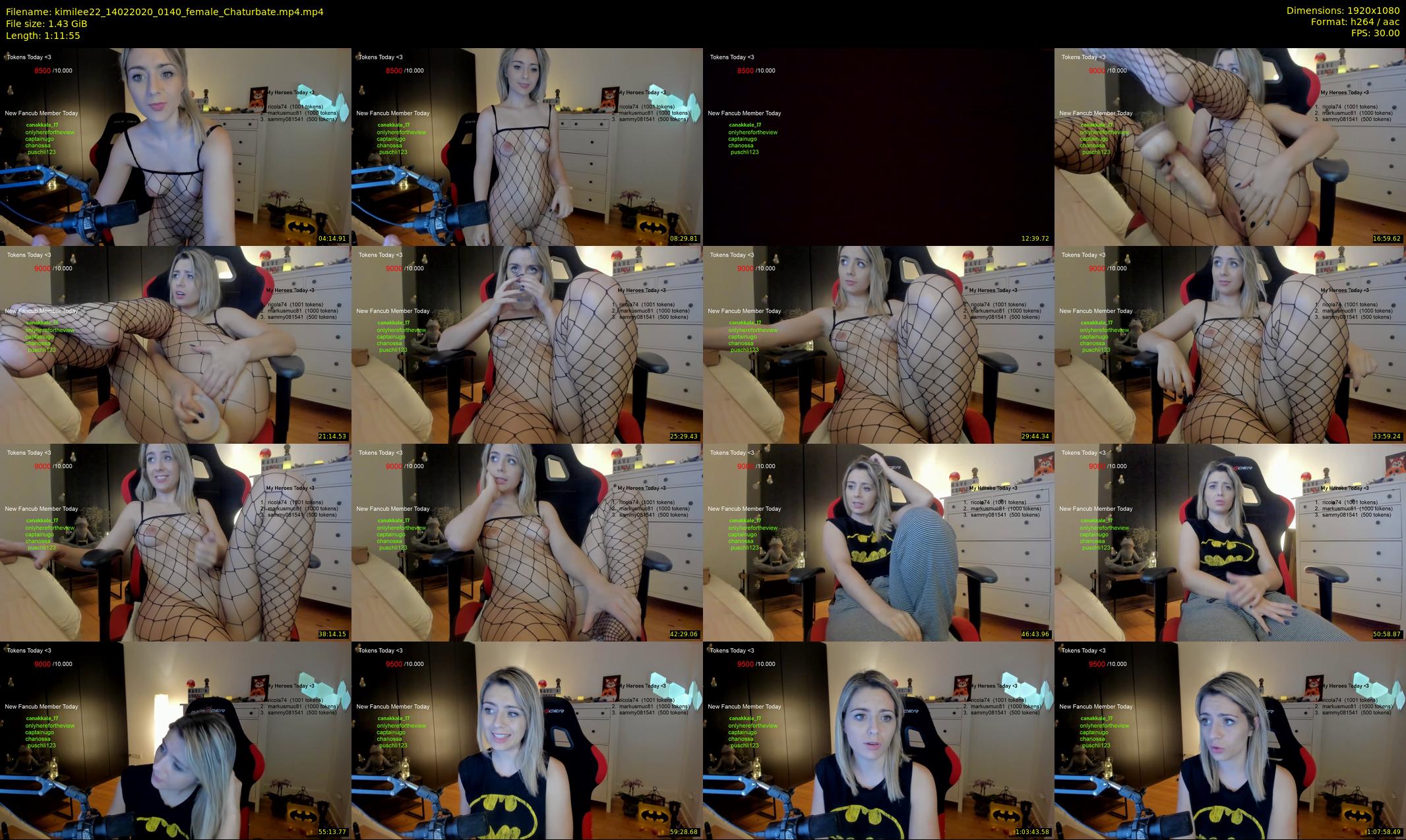 kimilee22 — 72 minute Chaturbate female cam show recording, 1080p, Feb 14, 2020