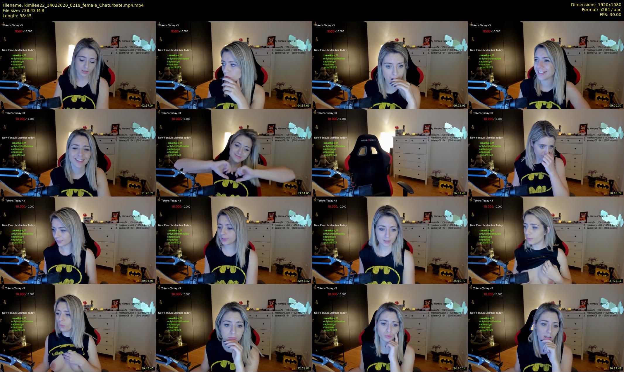 kimilee22 — 39 minute Chaturbate female cam show recording, 1080p, Feb 14, 2020