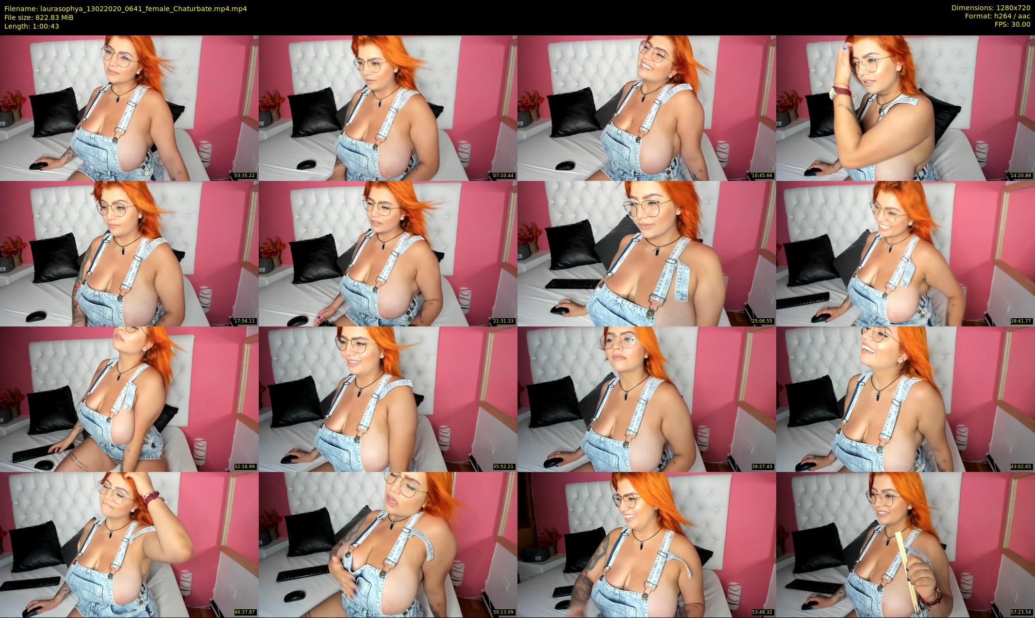 laurasophya — 61 minute Chaturbate female cam show recording, 720p, Feb 13, 2020