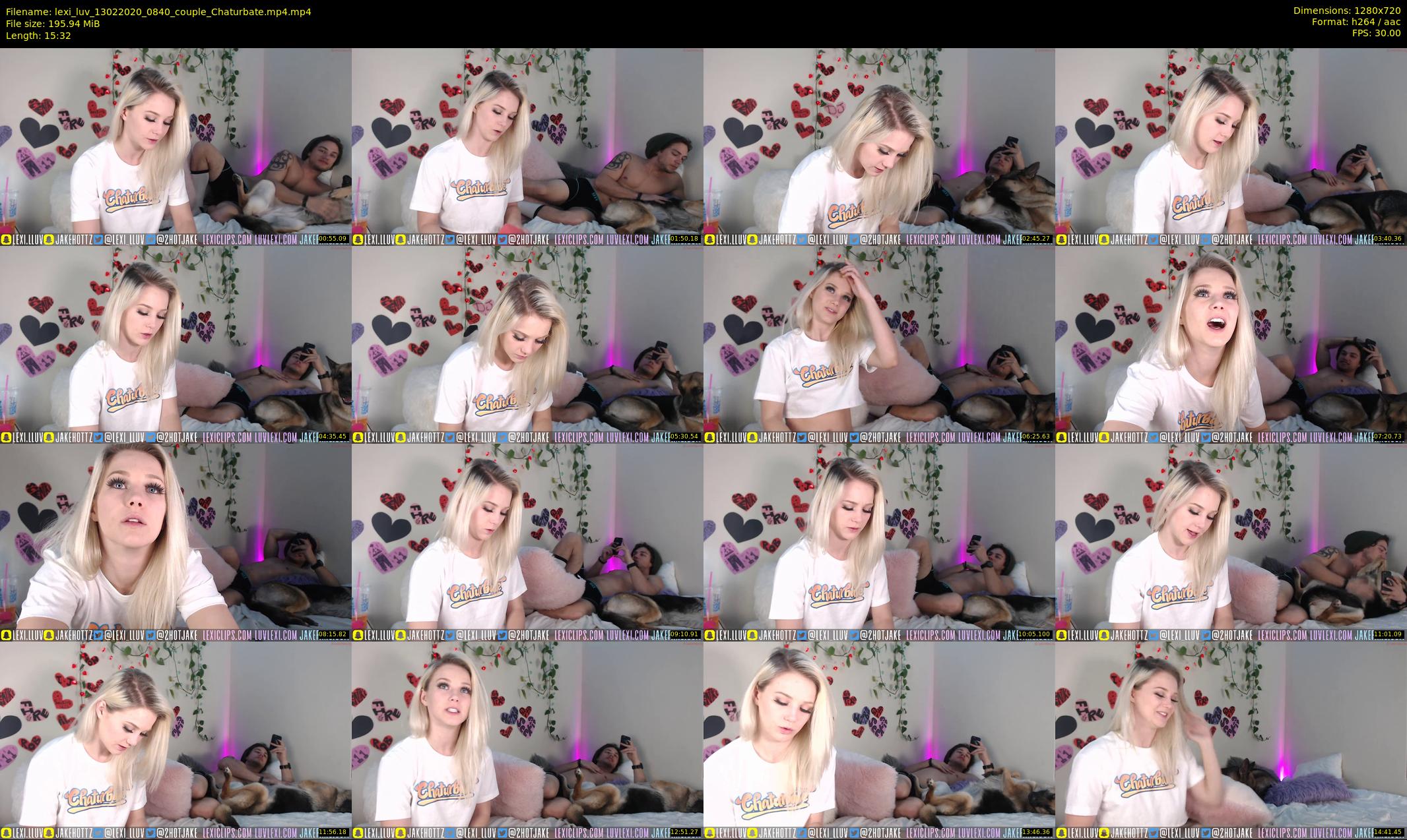 lexi_luv — 16 minute Chaturbate female cam show recording, 720p, Feb 13, 2020