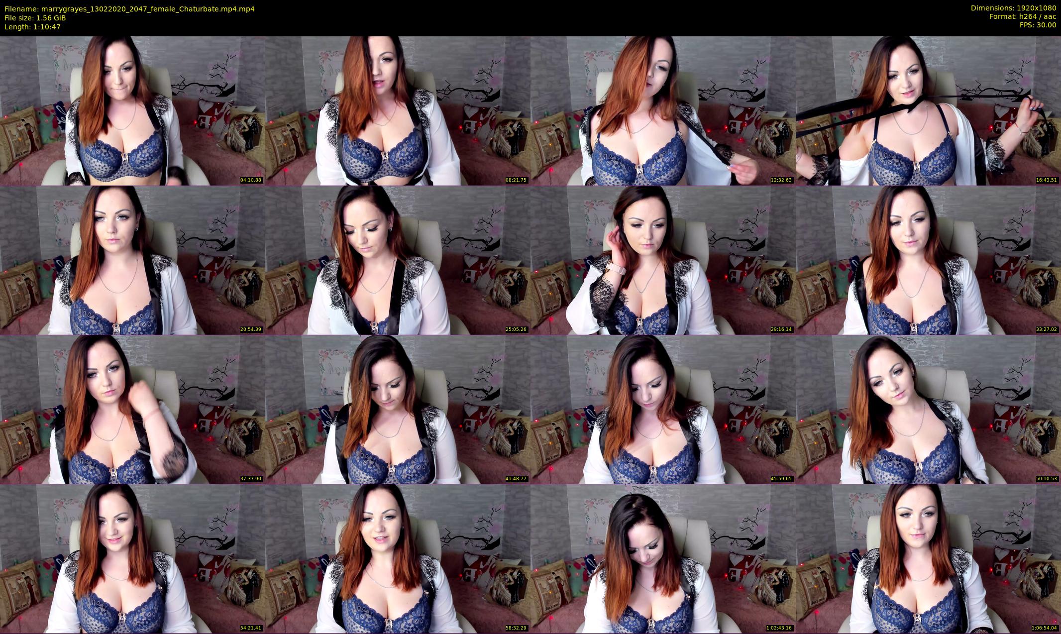 marrygrayes — 71 minute Chaturbate female cam show recording, 1080p, Feb 13, 2020