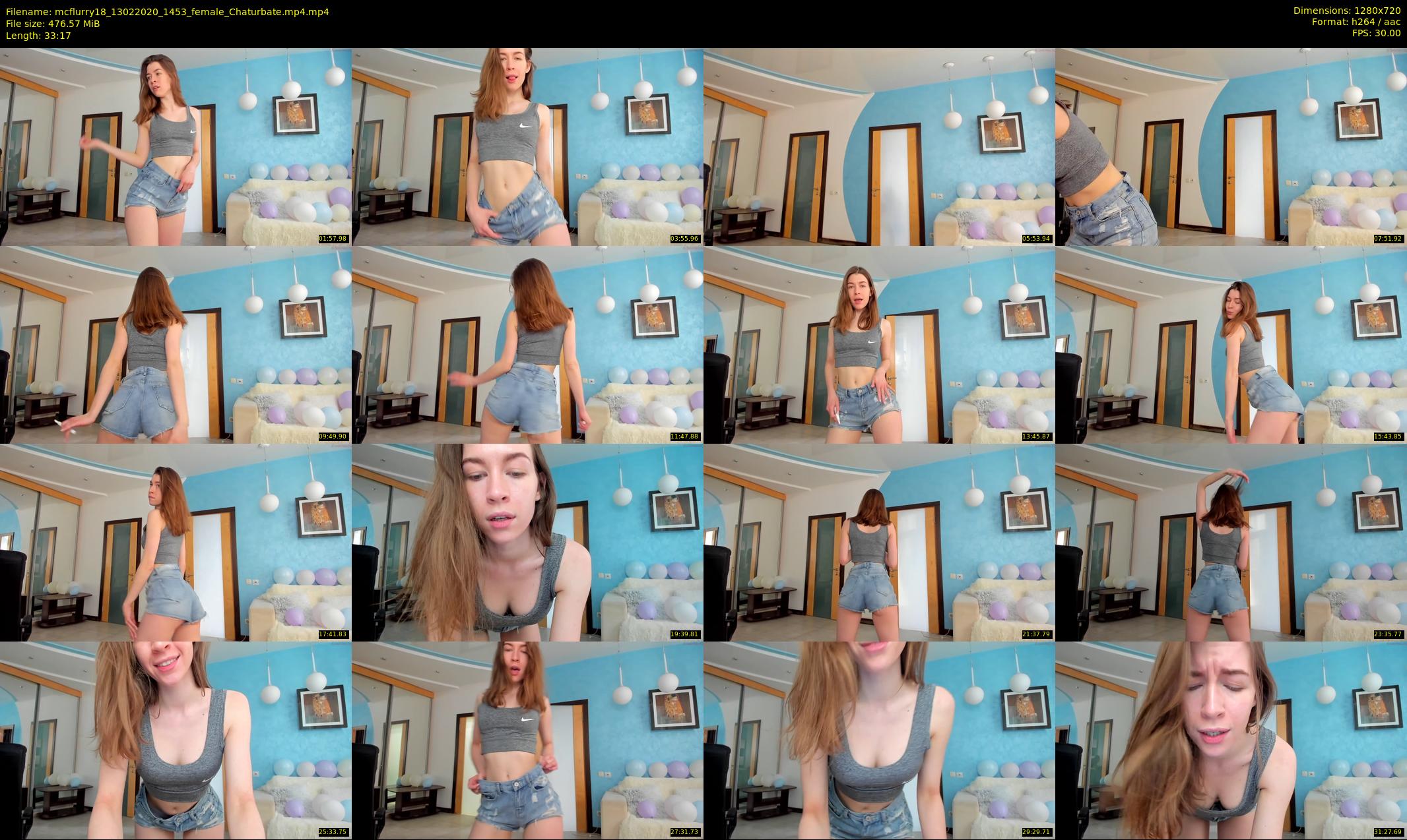 mcflurry18 — 34 minute Chaturbate female cam show recording, 720p, Feb 13, 2020