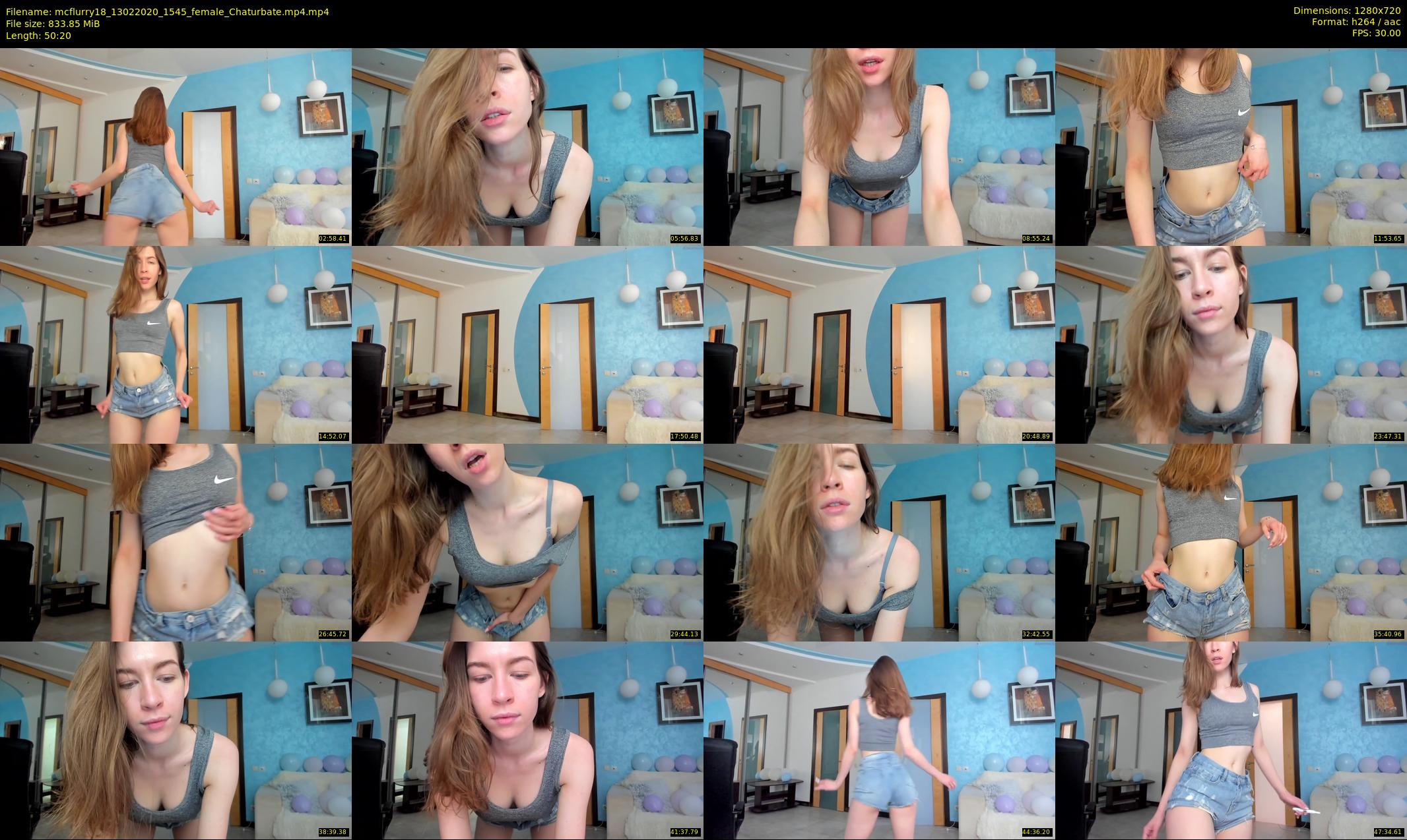 mcflurry18 — 51 minute Chaturbate female cam show recording, 720p, Feb 13, 2020