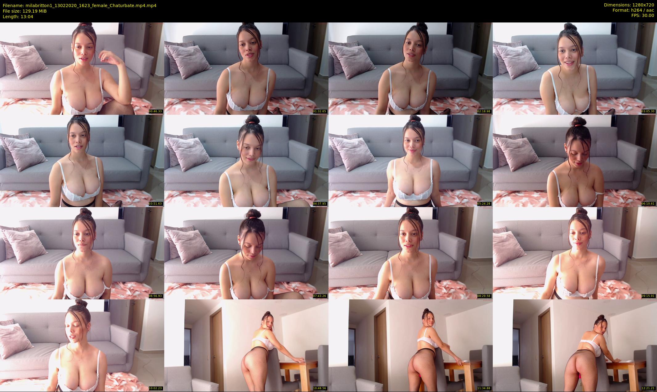 milabritton1 — 14 minute Chaturbate female cam show recording, 720p, Feb 13, 2020