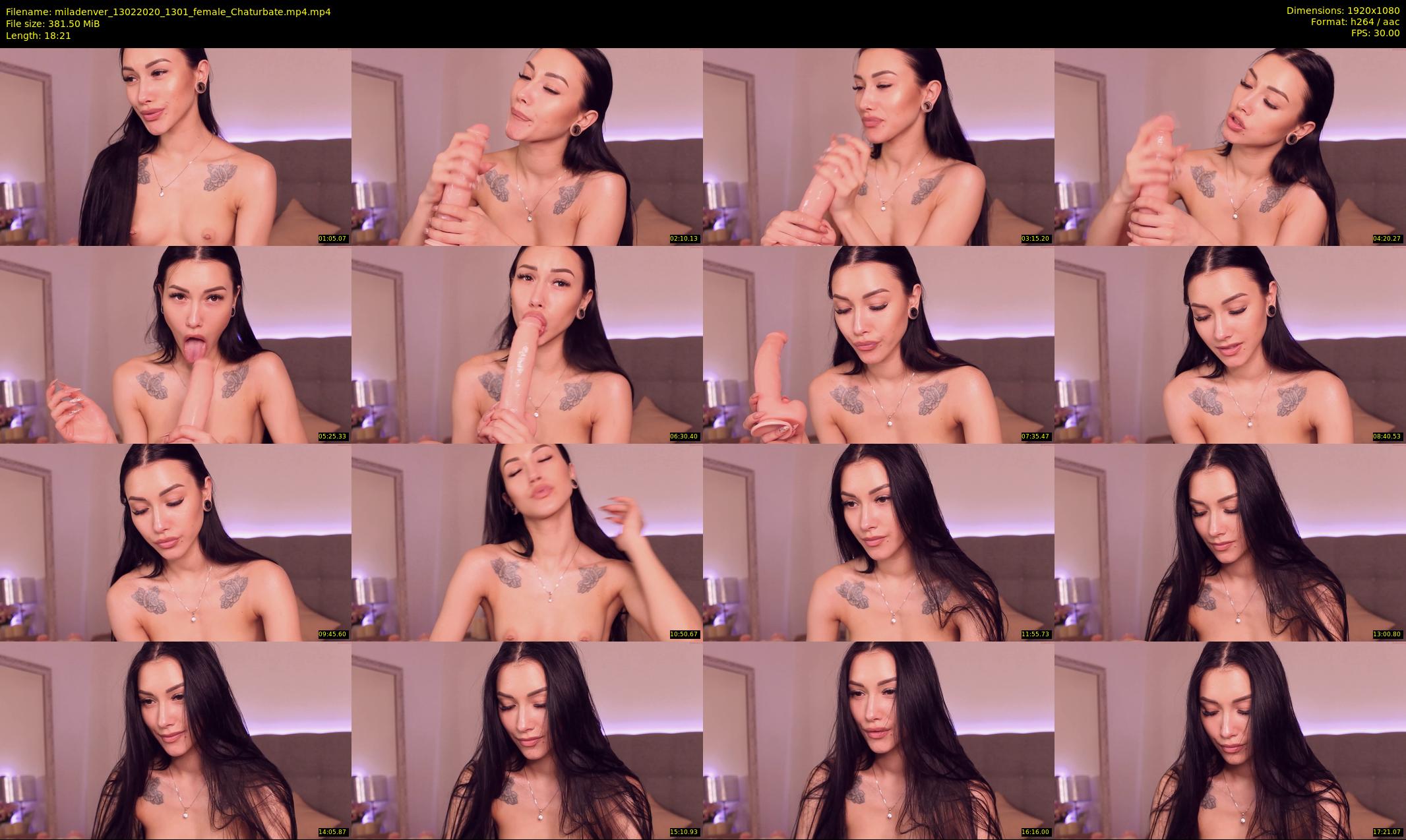 miladenver — 19 minute Chaturbate female cam show recording, 1080p, Feb 13, 2020