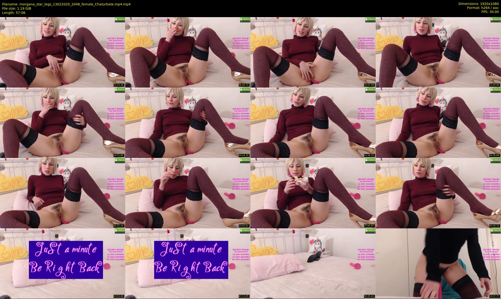 morgana_star_legs — 58 minute Chaturbate female cam show recording, 1080p, Feb 13, 2020
