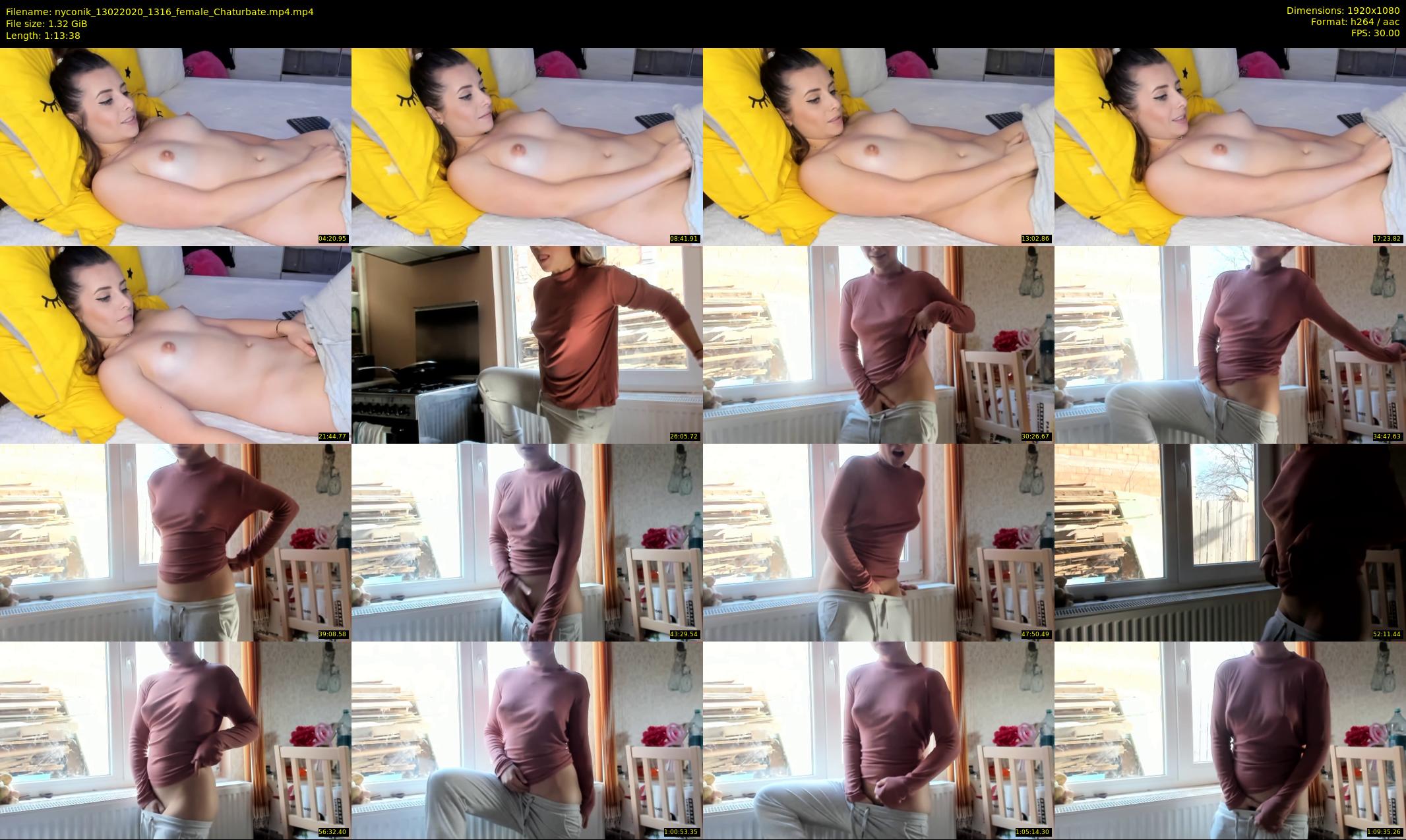 nyconik — 74 minute Chaturbate female cam show recording, 1080p, Feb 13, 2020
