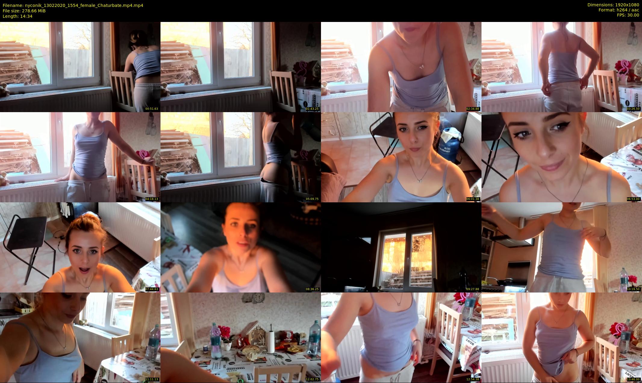 nyconik — 15 minute Chaturbate female cam show recording, 1080p, Feb 13, 2020