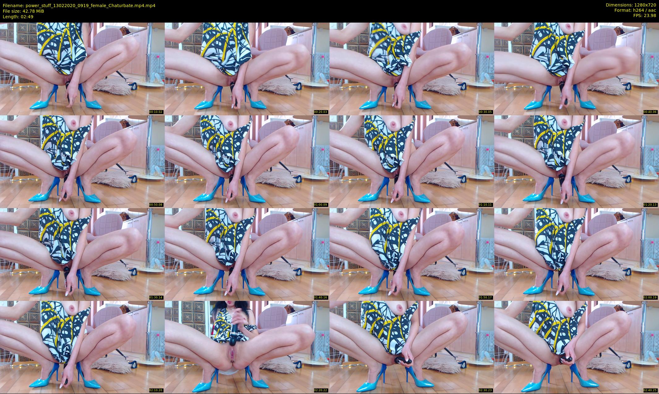 power_stuff — 3 minute Chaturbate female cam show recording, 720p, Feb 13, 2020