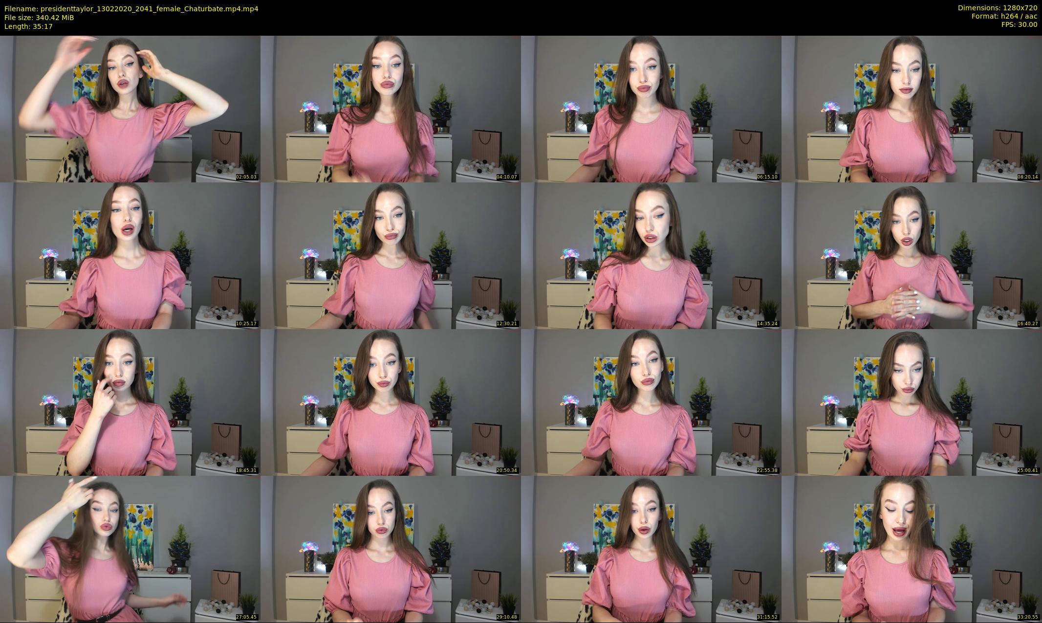 presidenttaylor — 36 minute Chaturbate female cam show recording, 720p, Feb 13, 2020