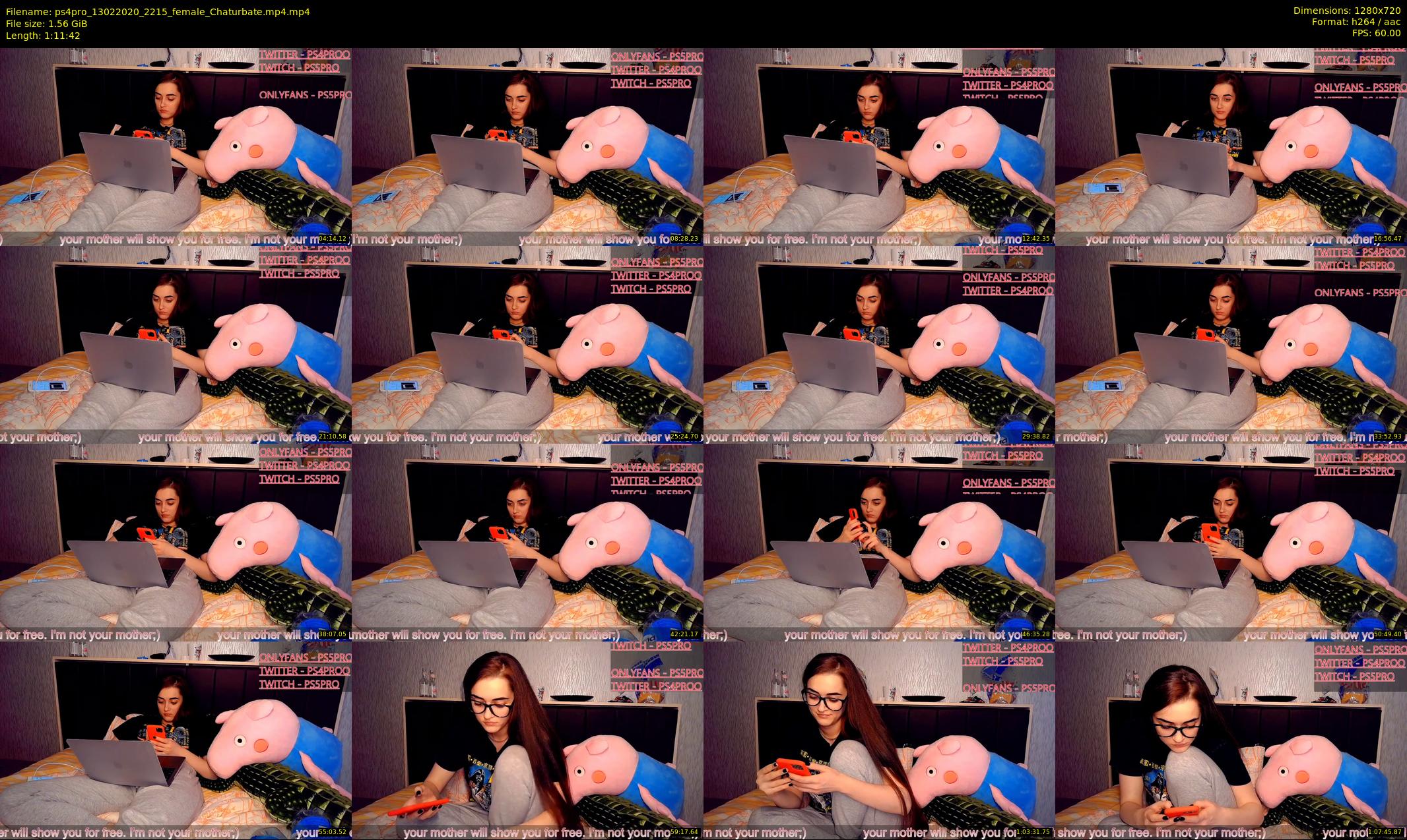 ps4pro — 72 minute Chaturbate female cam show recording, 720p, Feb 13, 2020