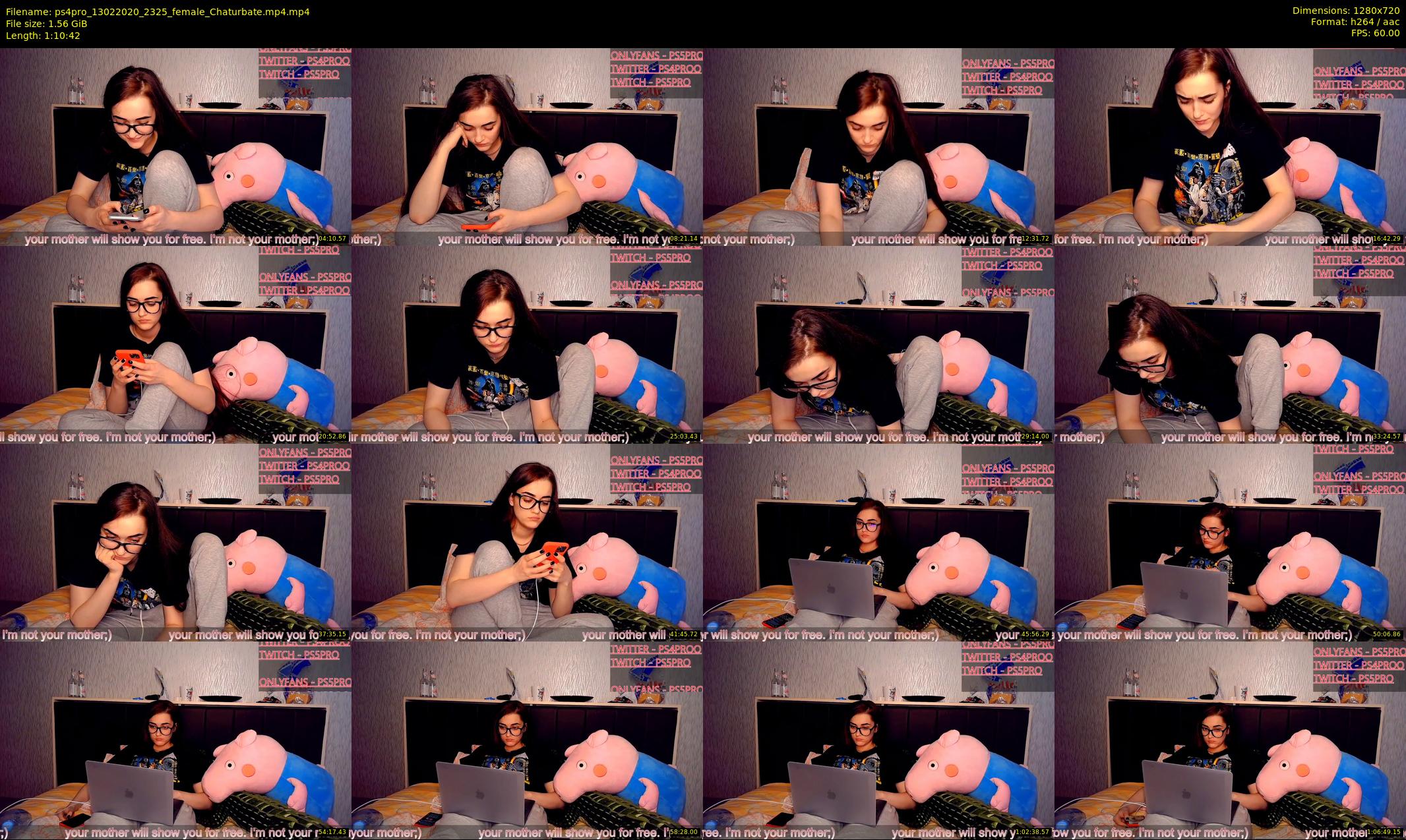 ps4pro — 71 minute Chaturbate female cam show recording, 720p, Feb 13, 2020