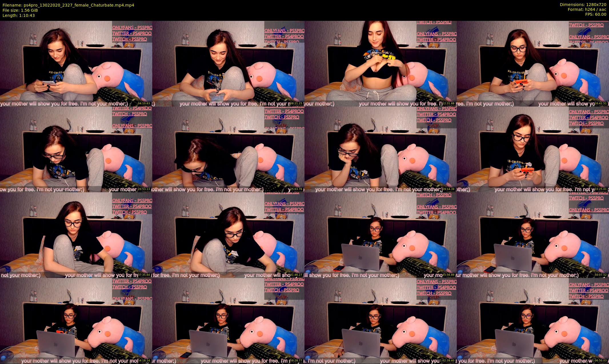 ps4pro — 71 minute Chaturbate female cam show recording, 720p, Feb 13, 2020