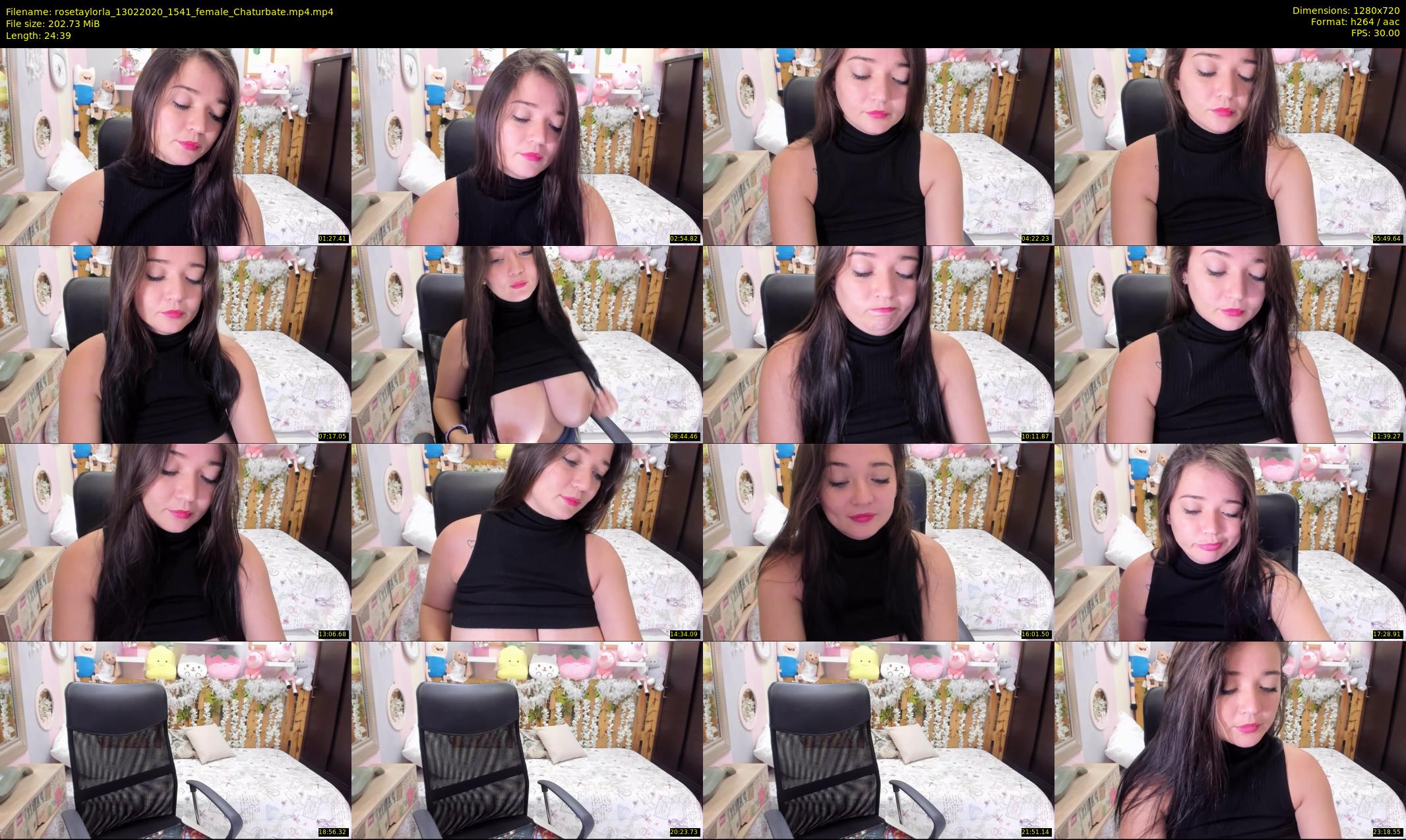 rosetaylorla — 25 minute Chaturbate female cam show recording, 720p, Feb 13, 2020