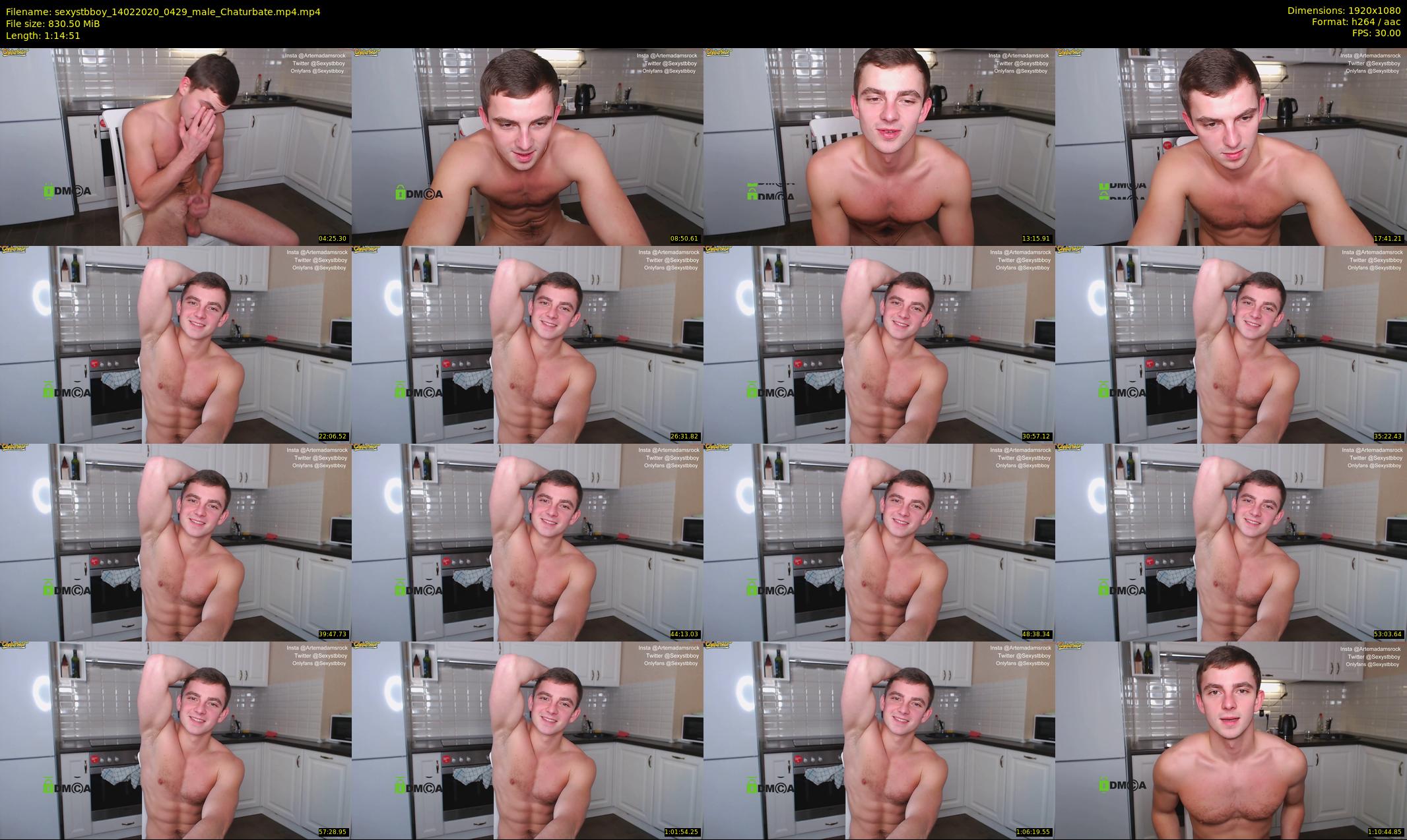 sexystbboy — 75 minute Chaturbate male cam show recording, 1080p, Feb 14, 2020