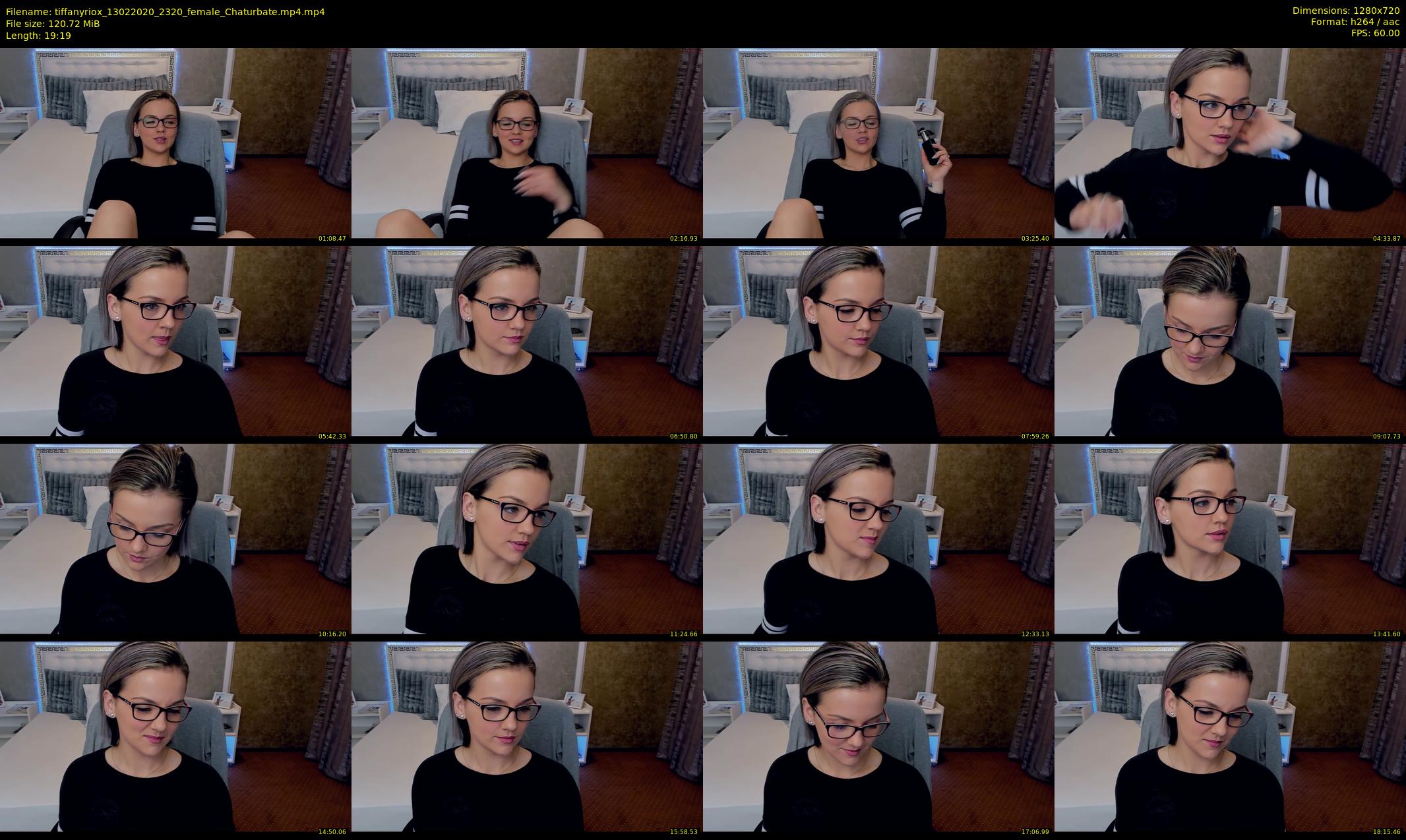 tiffanyriox — 20 minute Chaturbate female cam show recording, 720p, Feb 13, 2020