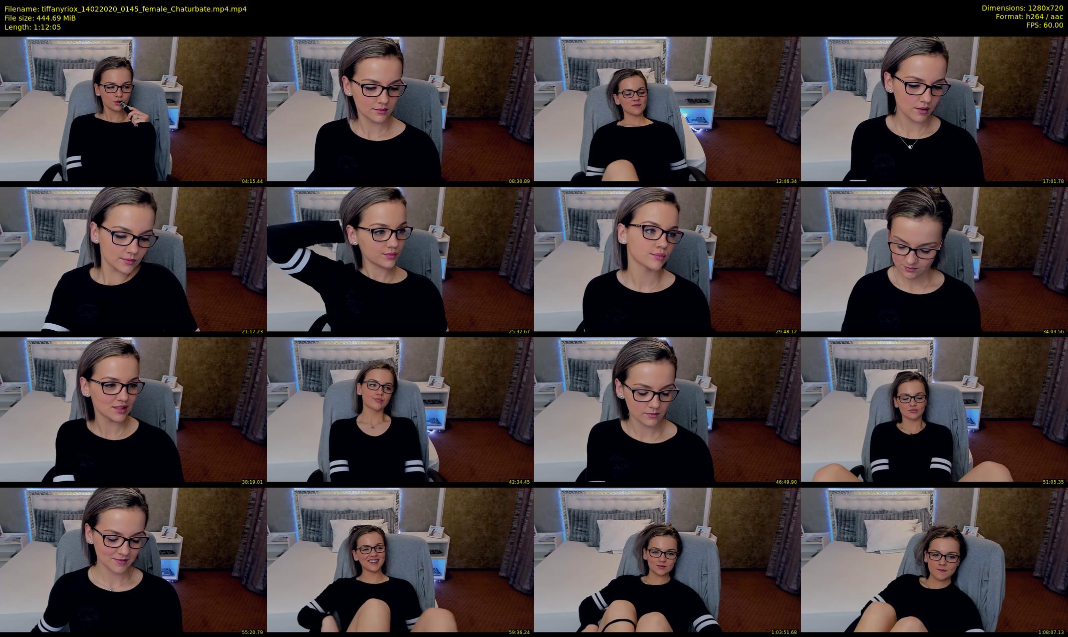 tiffanyriox — 73 minute Chaturbate female cam show recording, 720p, Feb 14, 2020