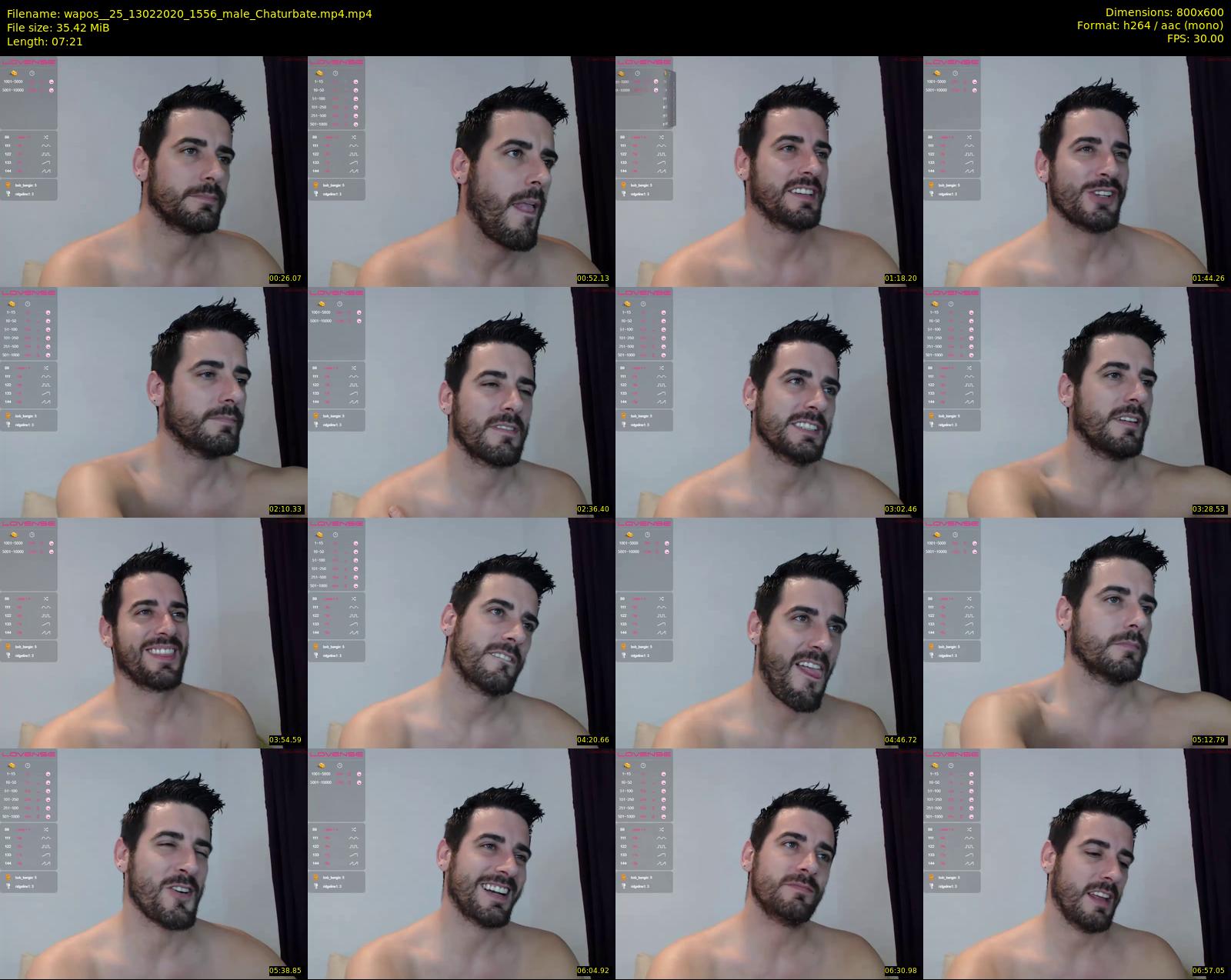 wapos__25 — 8 minute Chaturbate male cam show recording, 480p, Feb 13, 2020