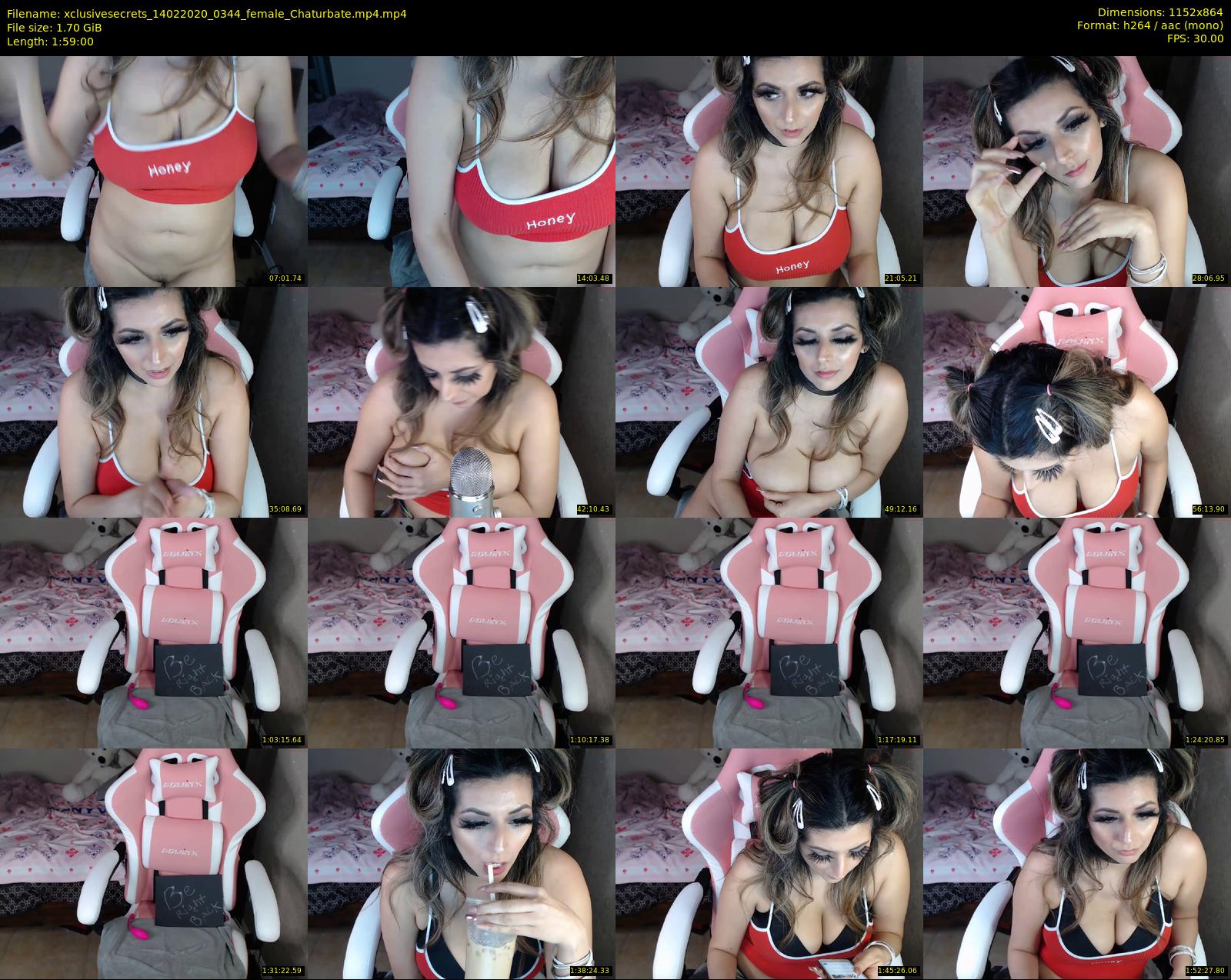 xclusivesecrets — 119 minute Chaturbate female cam show recording, 720p, Feb 14, 2020