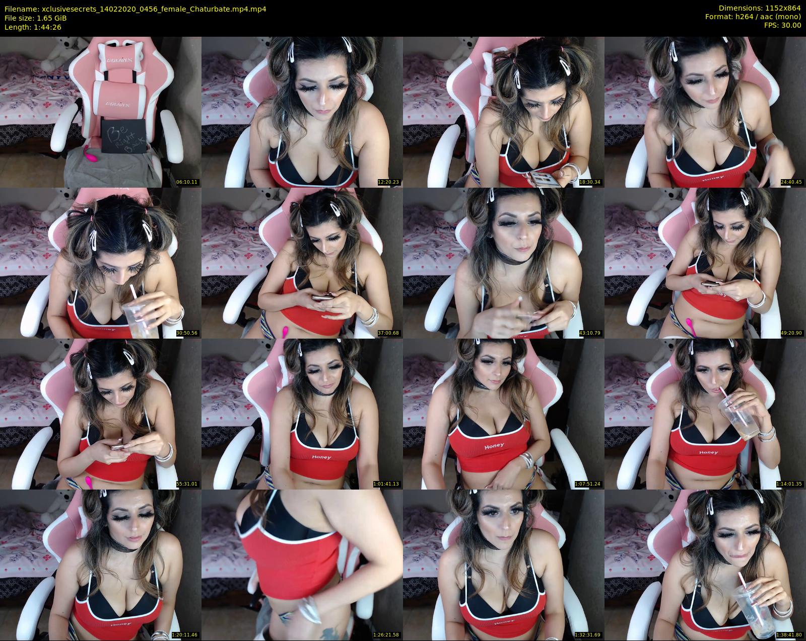 xclusivesecrets — 105 minute Chaturbate female cam show recording, 720p, Feb 14, 2020