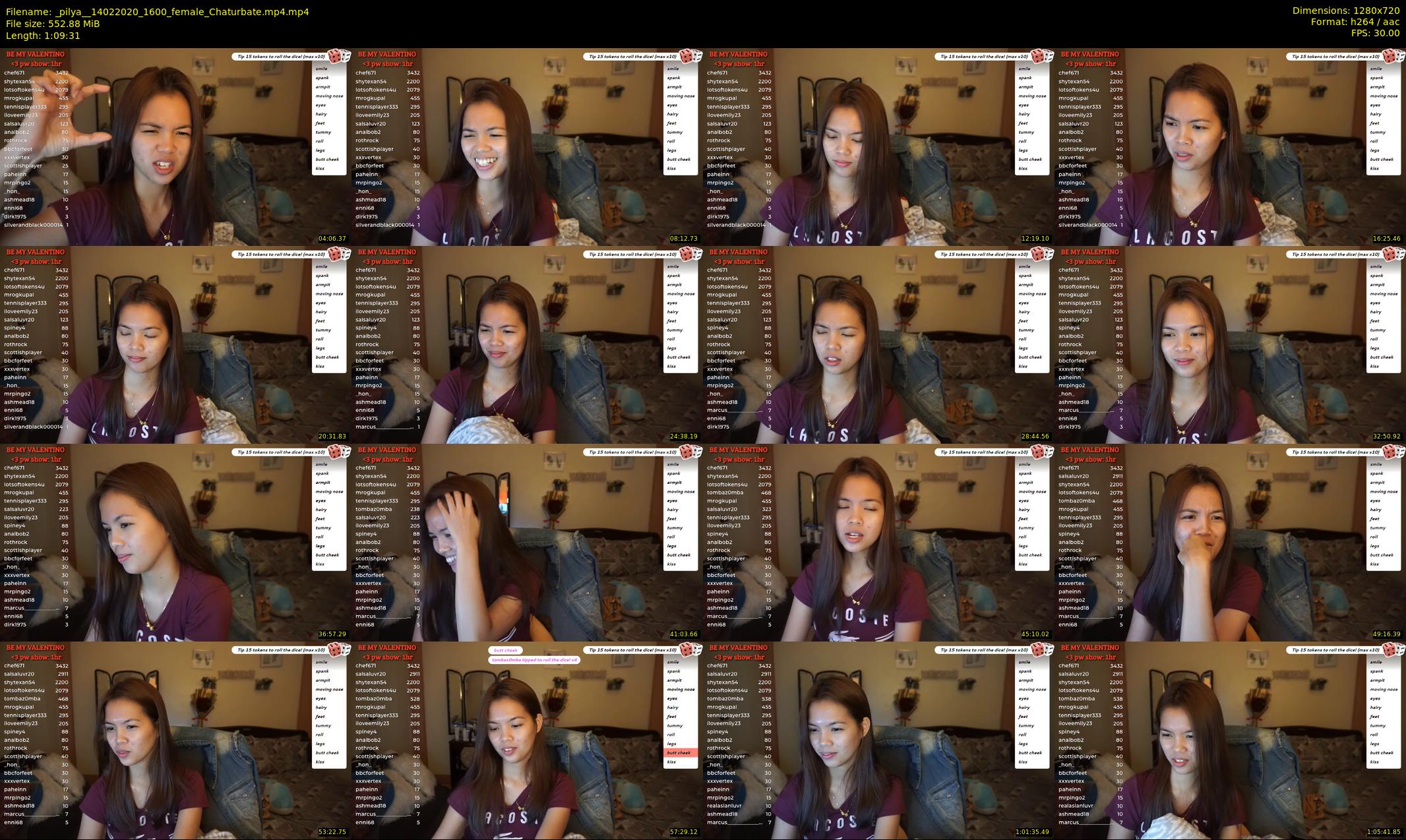_pilya_ — 70 minute Chaturbate female cam show recording, 720p, Feb 14, 2020
