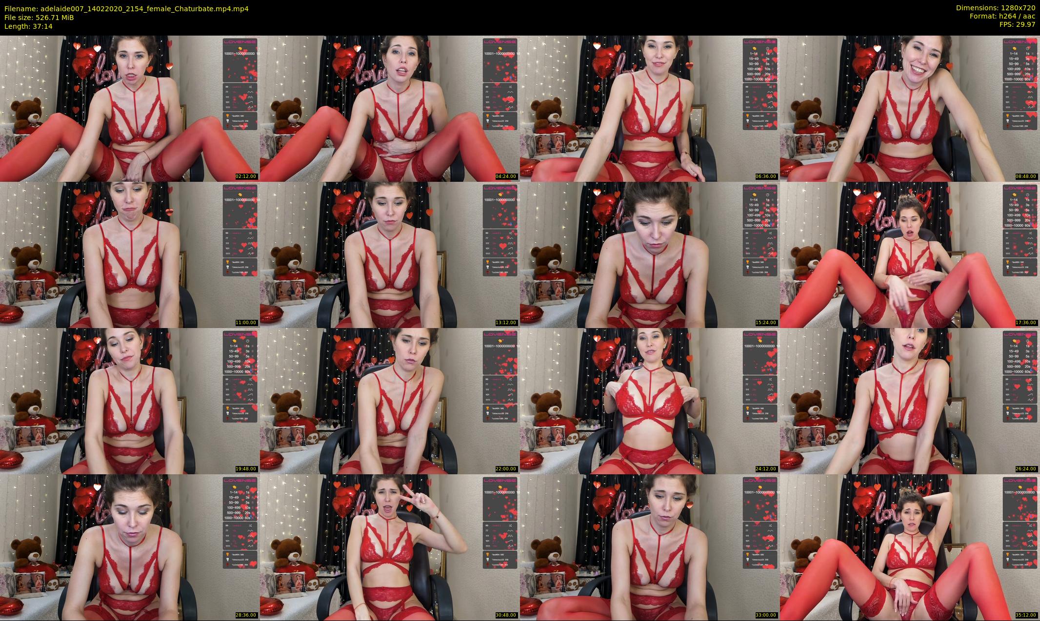 adelaide007 — 38 minute Chaturbate female cam show recording, 720p, Feb 14, 2020