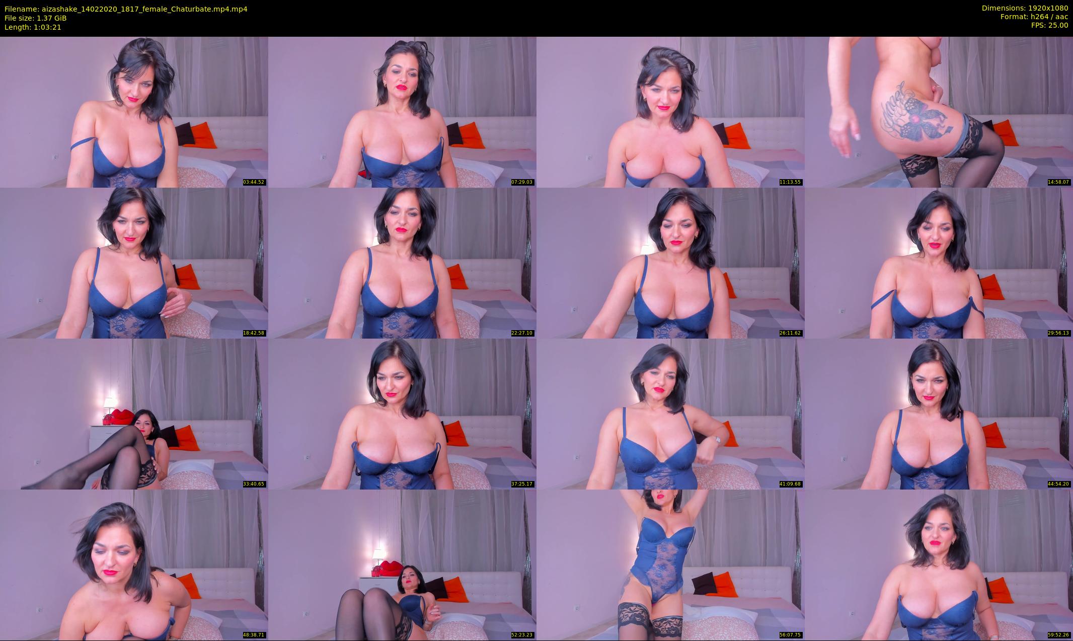 aizashake — 64 minute Chaturbate female cam show recording, 1080p, Feb 14, 2020