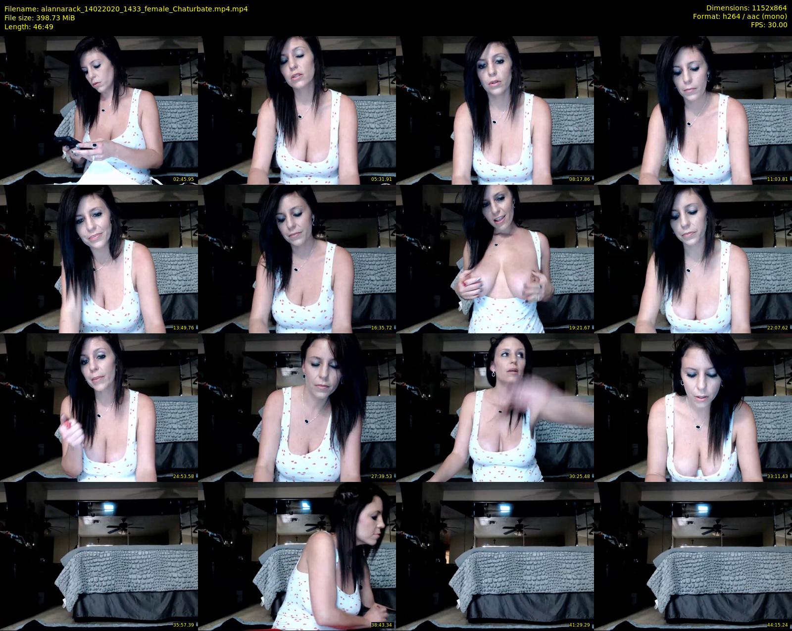 alannarack — 47 minute Chaturbate female cam show recording, 720p, Feb 14, 2020