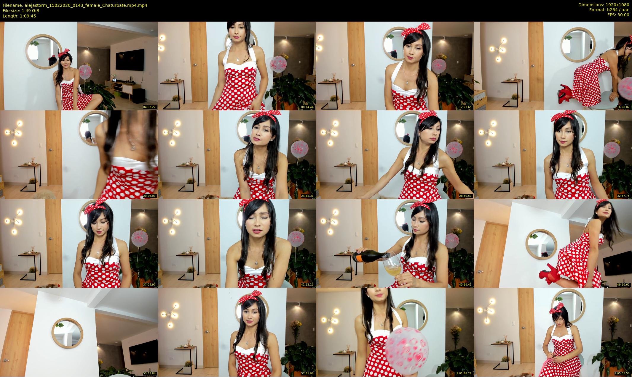 alejastorm — 70 minute Chaturbate female cam show recording, 1080p, Feb 15, 2020